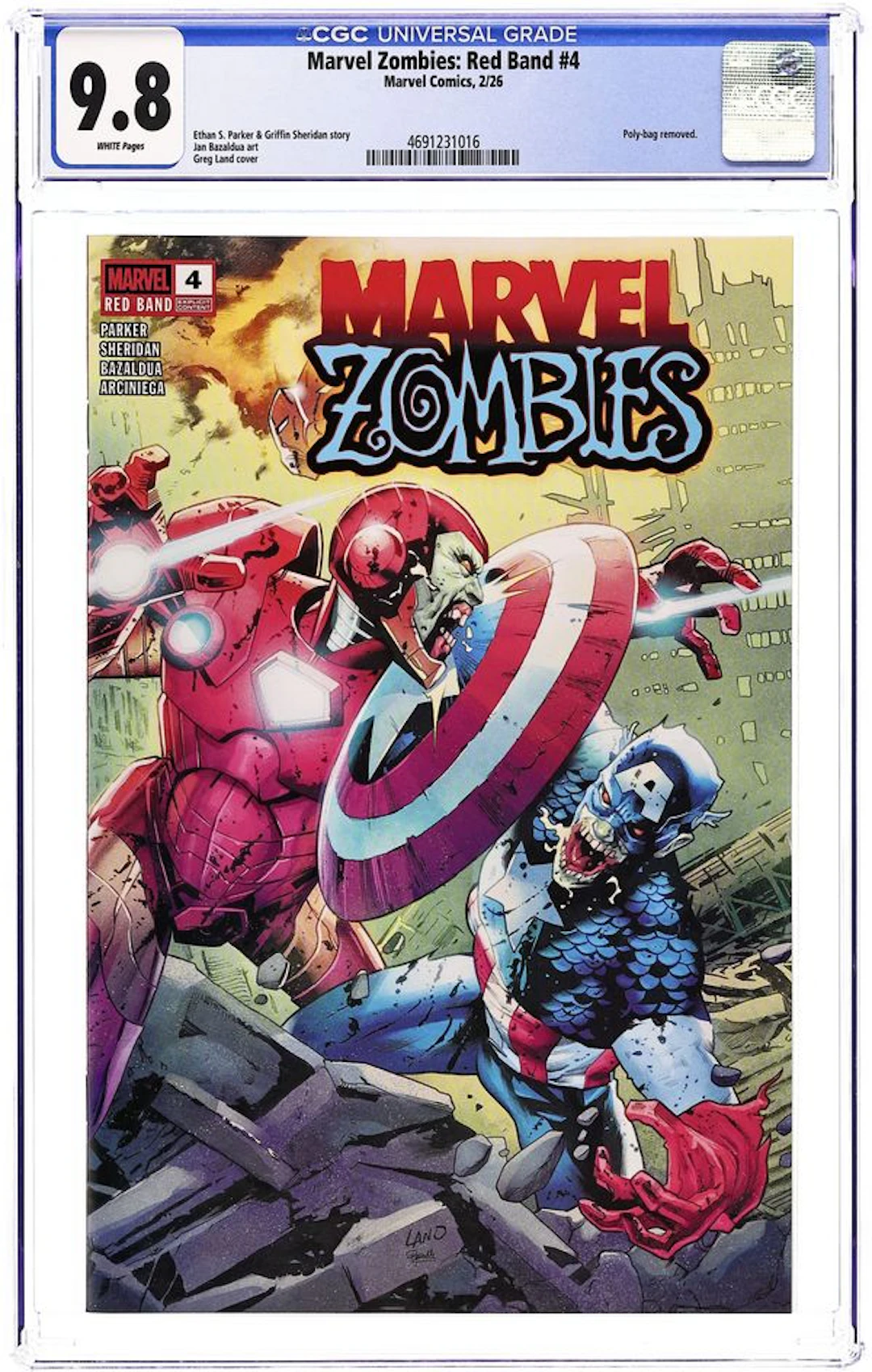 Marvel Zombies Red Band (2025 Marvel) 4A CGC 9.8