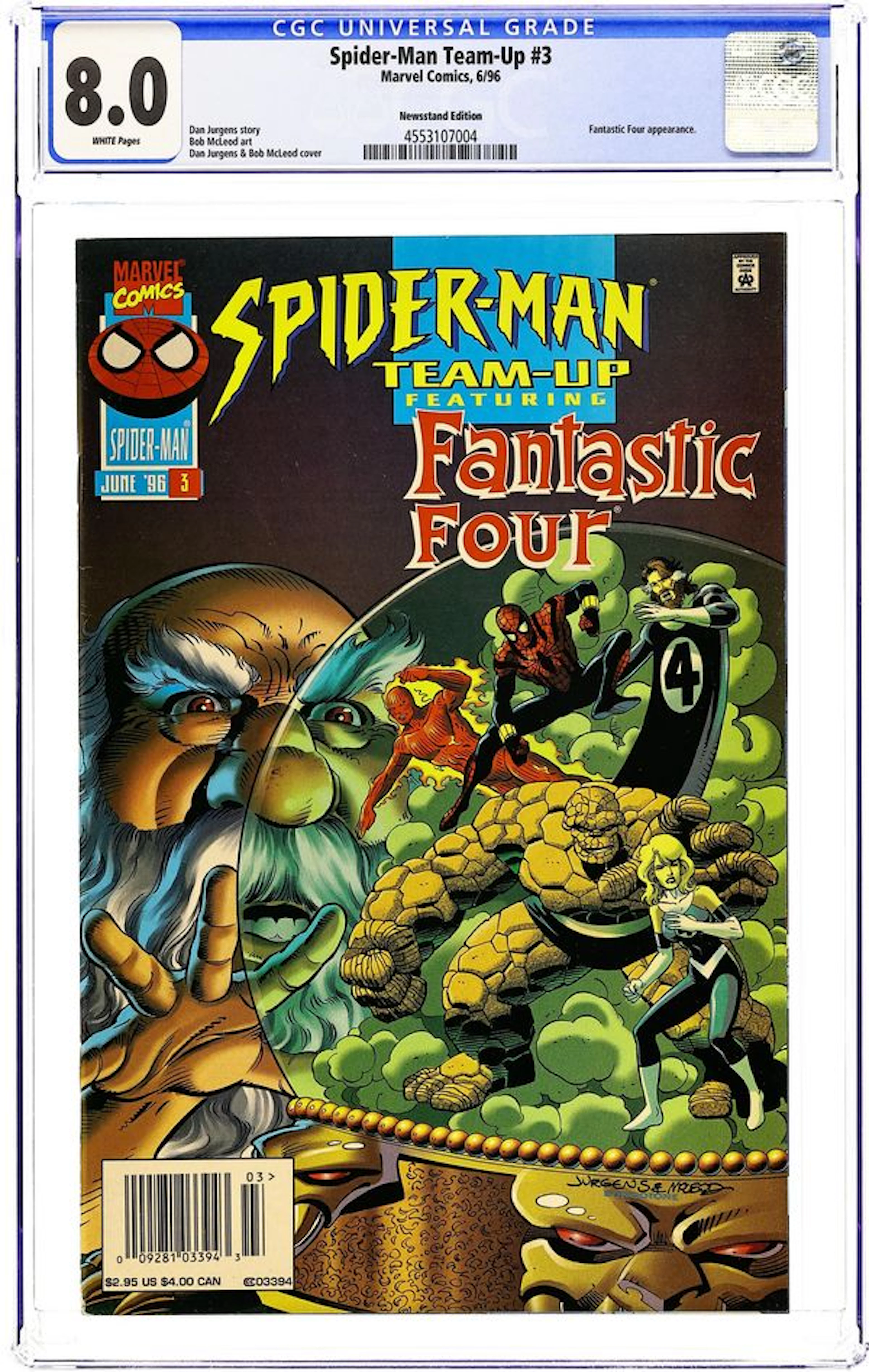 Spider-Man Team-Up (1995 Marvel) 3N CGC 8.0