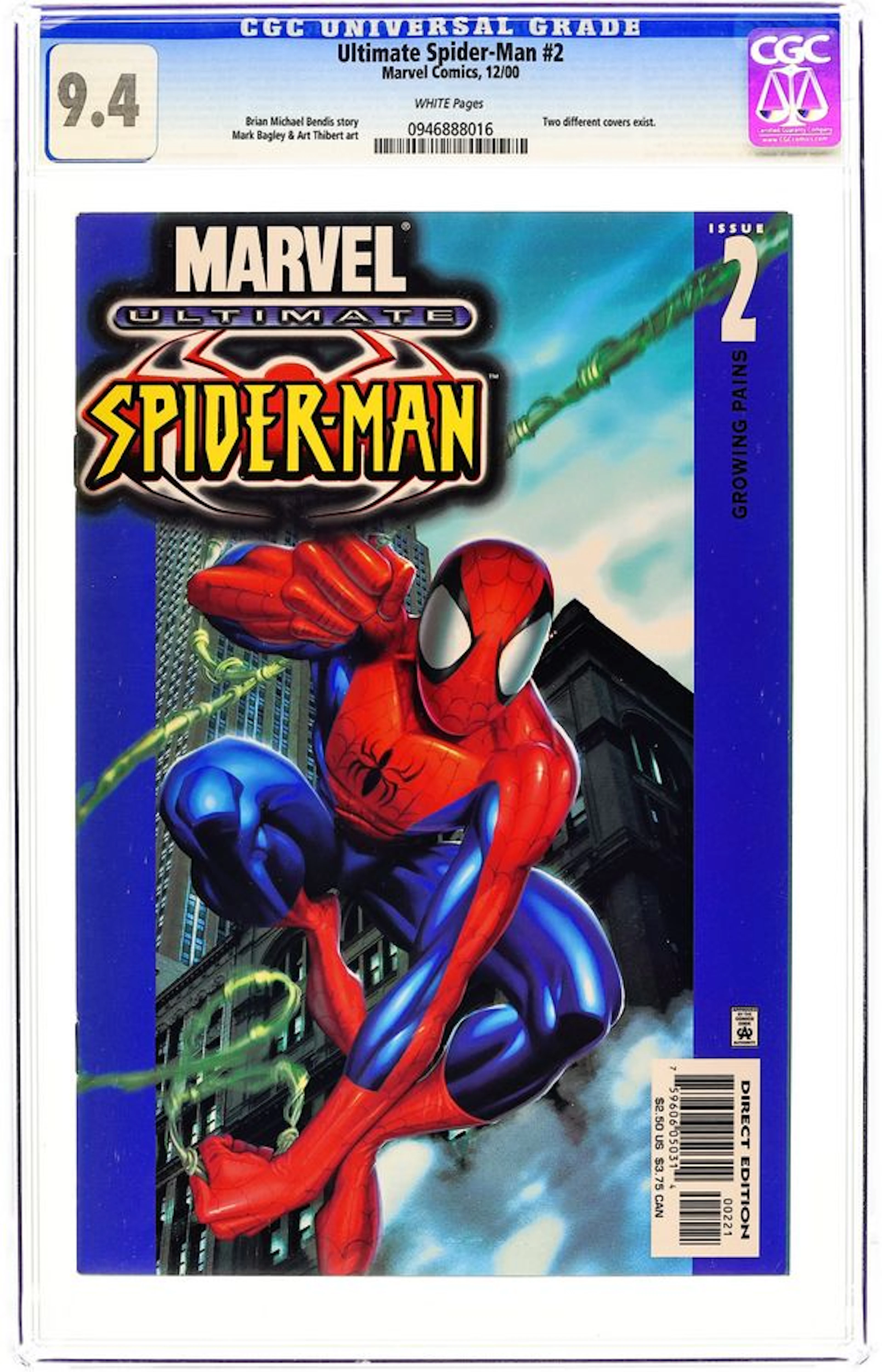 Ultimate Spider-Man (2000 Marvel) 2B CGC 9.4