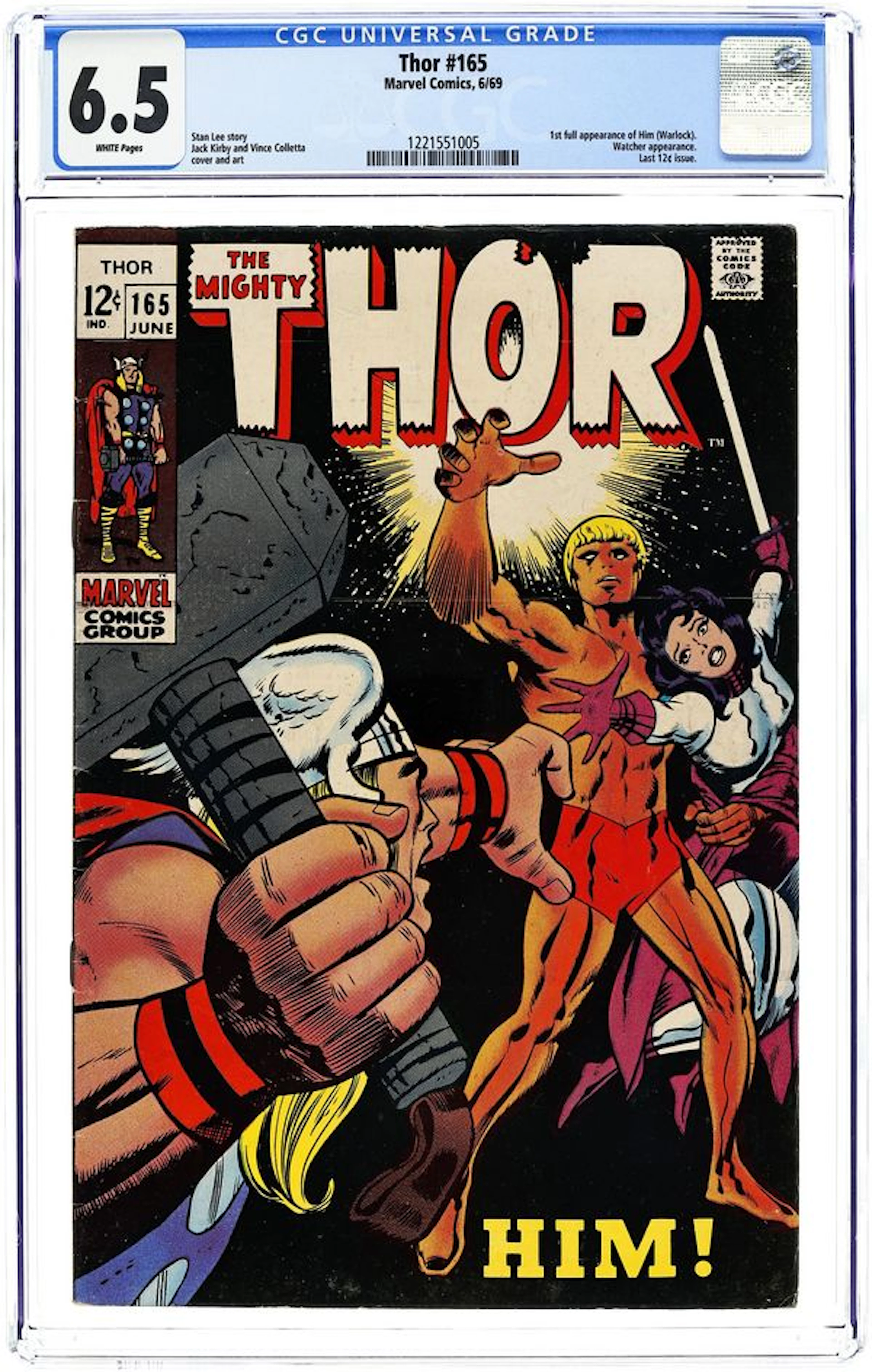 Thor (1962 Marvel 1st Series Journey Into Mystery) 165 CGC 6.5