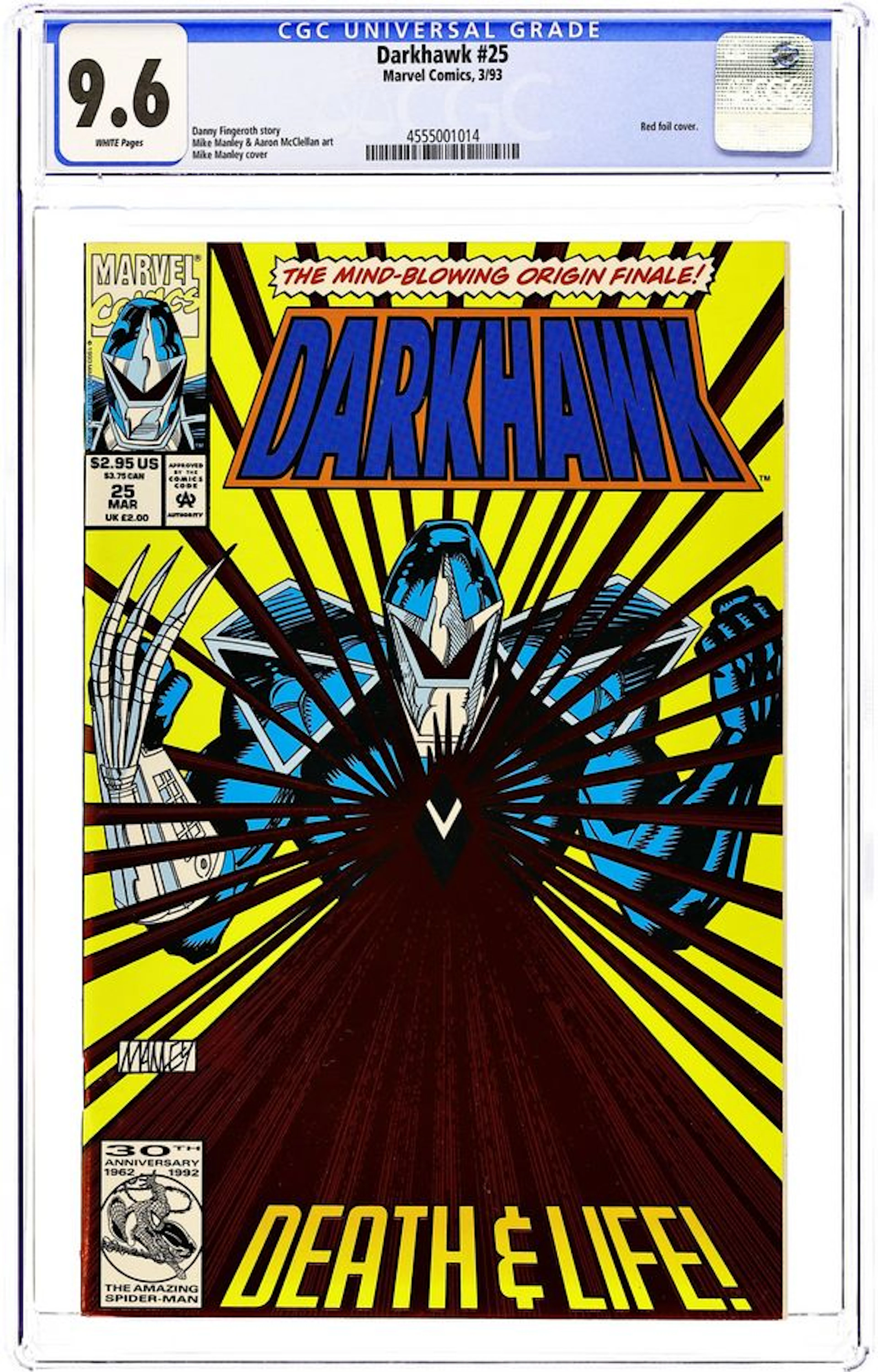Darkhawk (1991 Marvel) 25 CGC 9.6