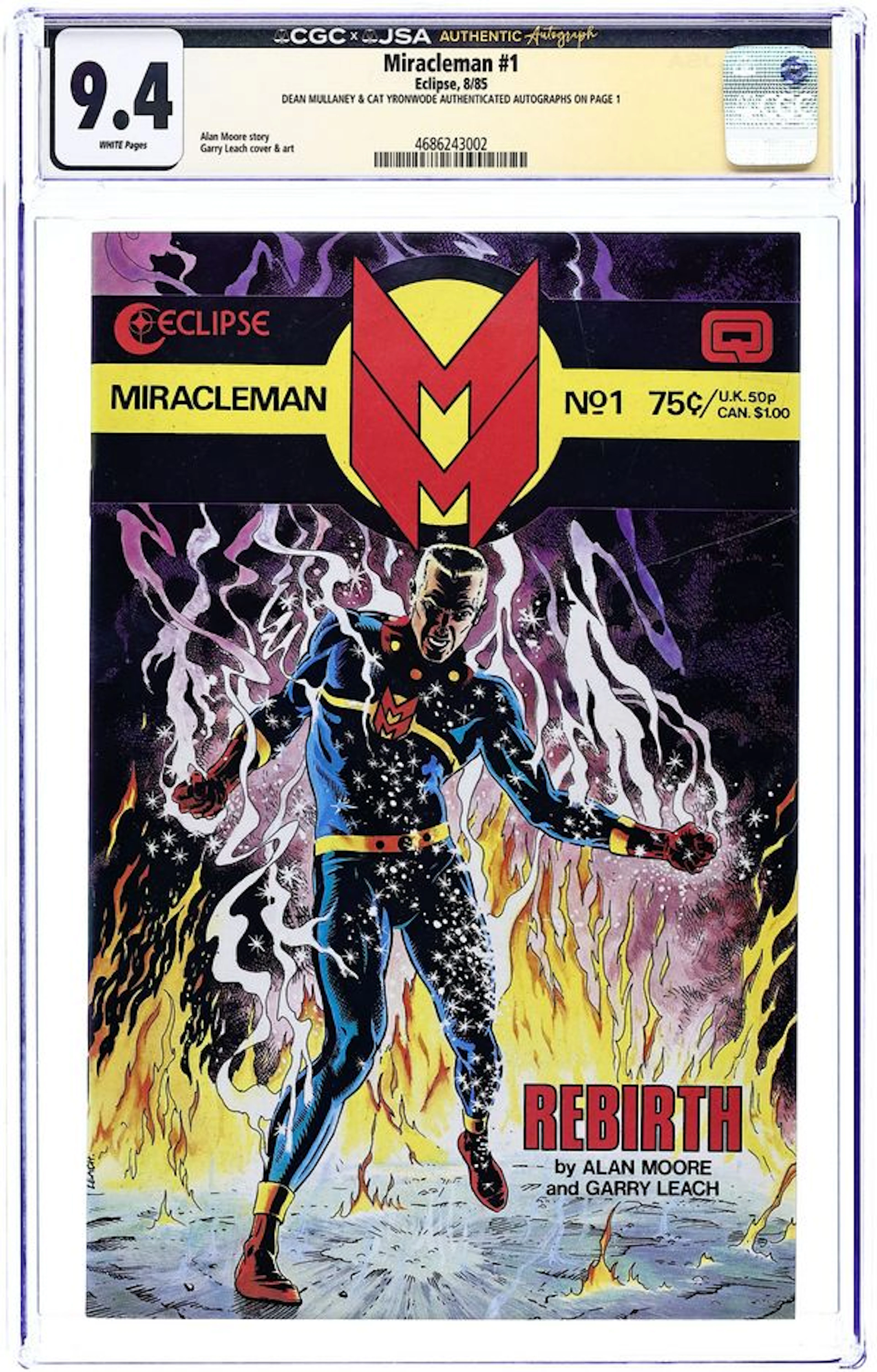 Miracleman (1985) 1B CGC 9.4 JSA Yronwode