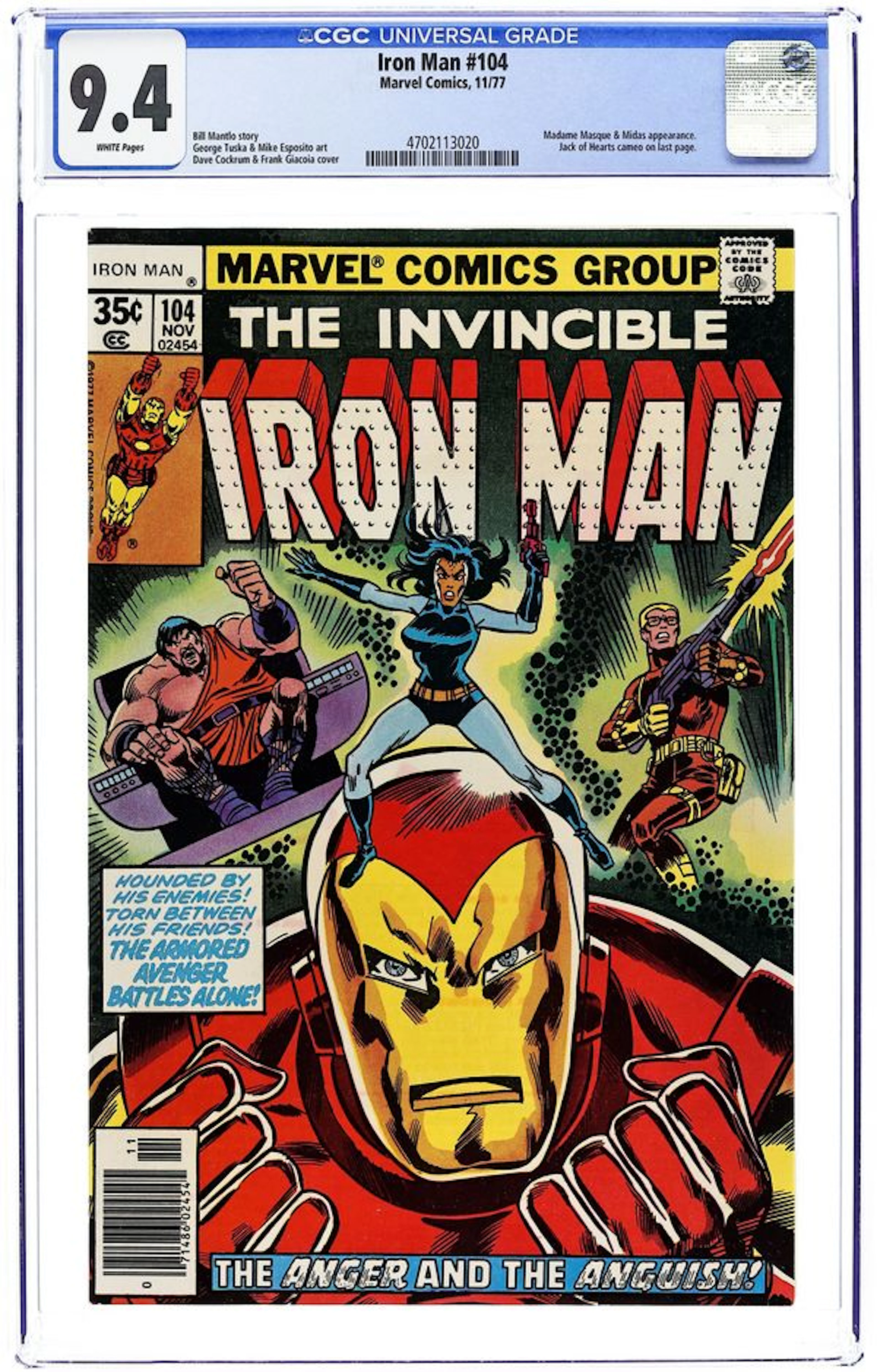 Iron Man (1968 1st Series) 104 CGC 9.4