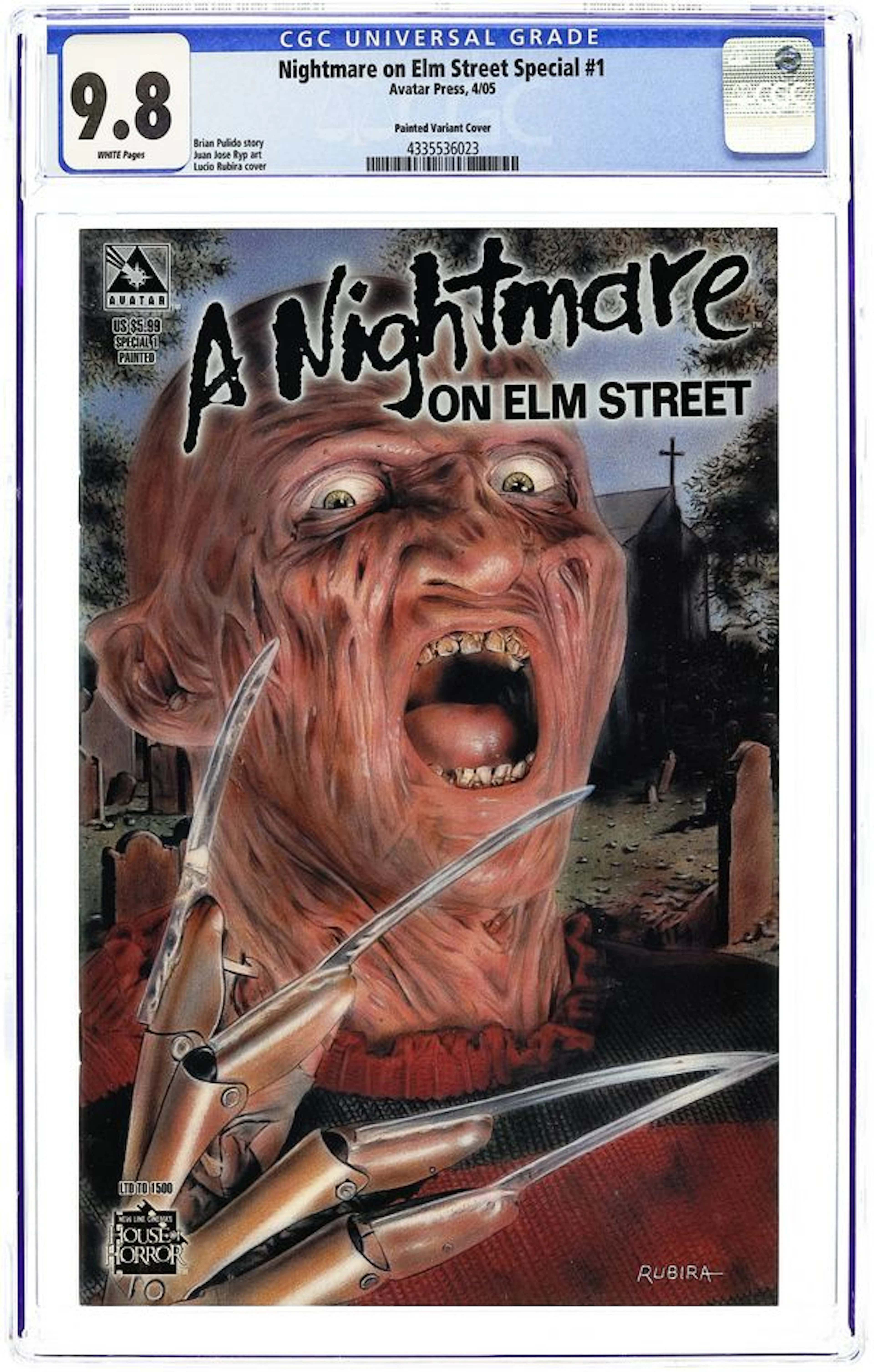Nightmare on Elm Street Special (2005 Avatar) 1H CGC 9.8