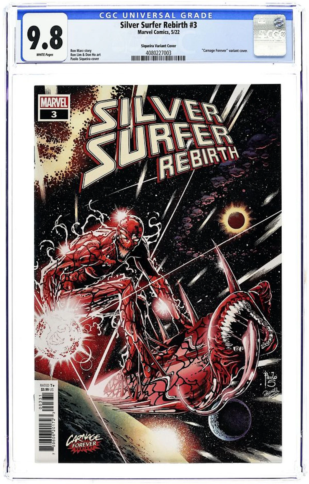 Silver Surfer Rebirth (2022 Marvel) 3C CGC 9.8