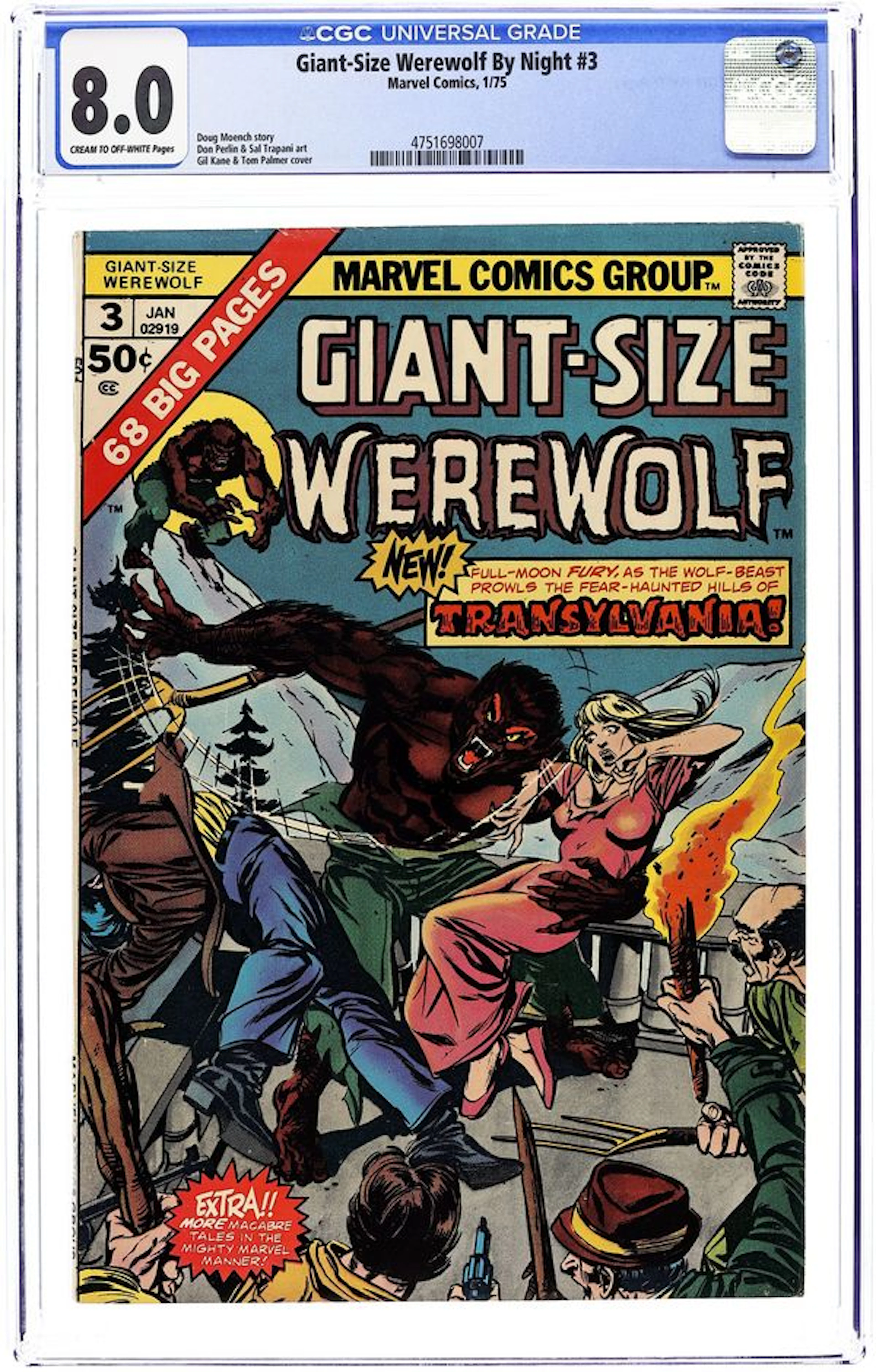 Giant Size Werewolf (1974) 3 CGC 8.0