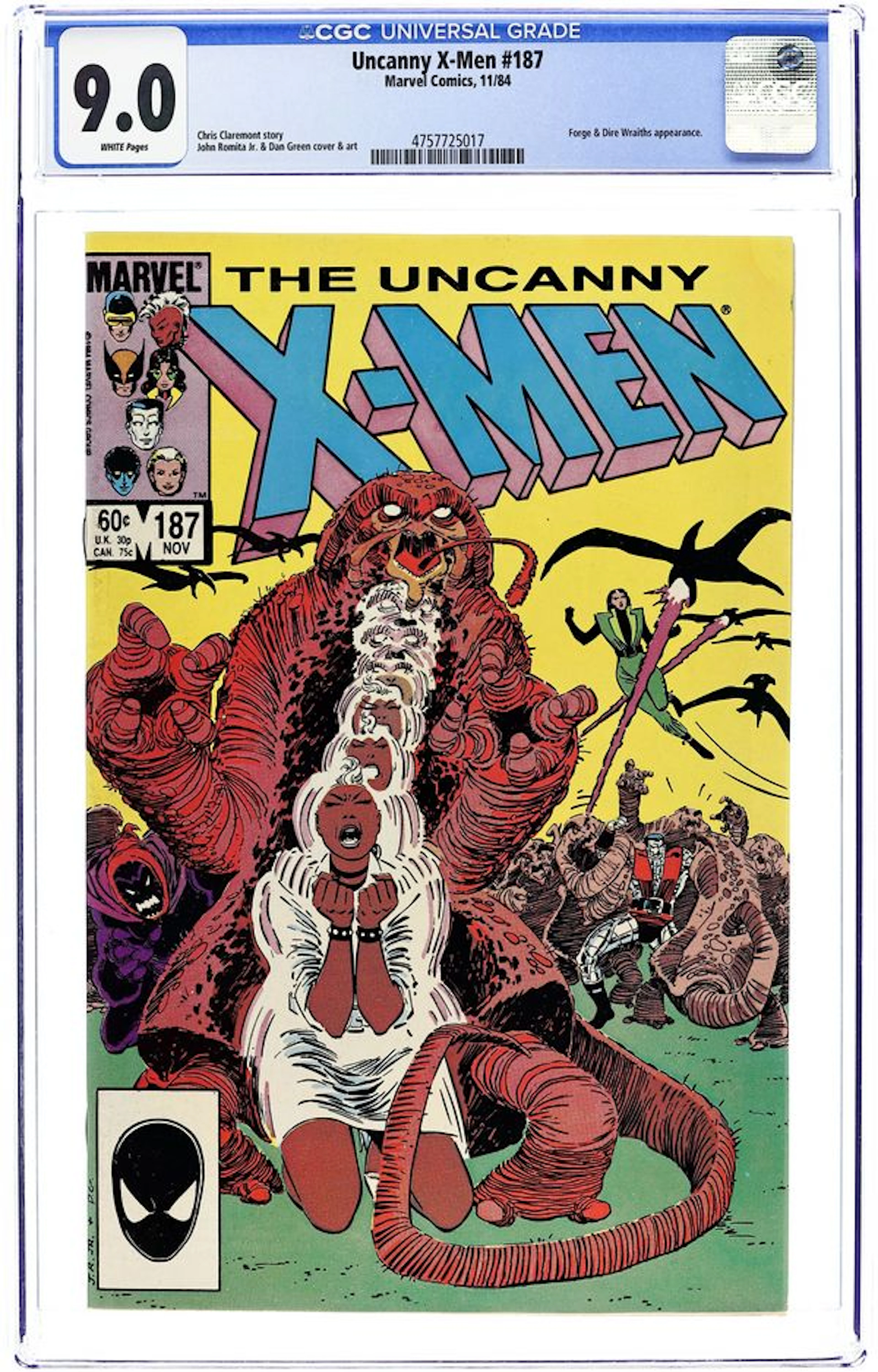 Uncanny X-Men (1963 1st Series) 187D CGC 9.0