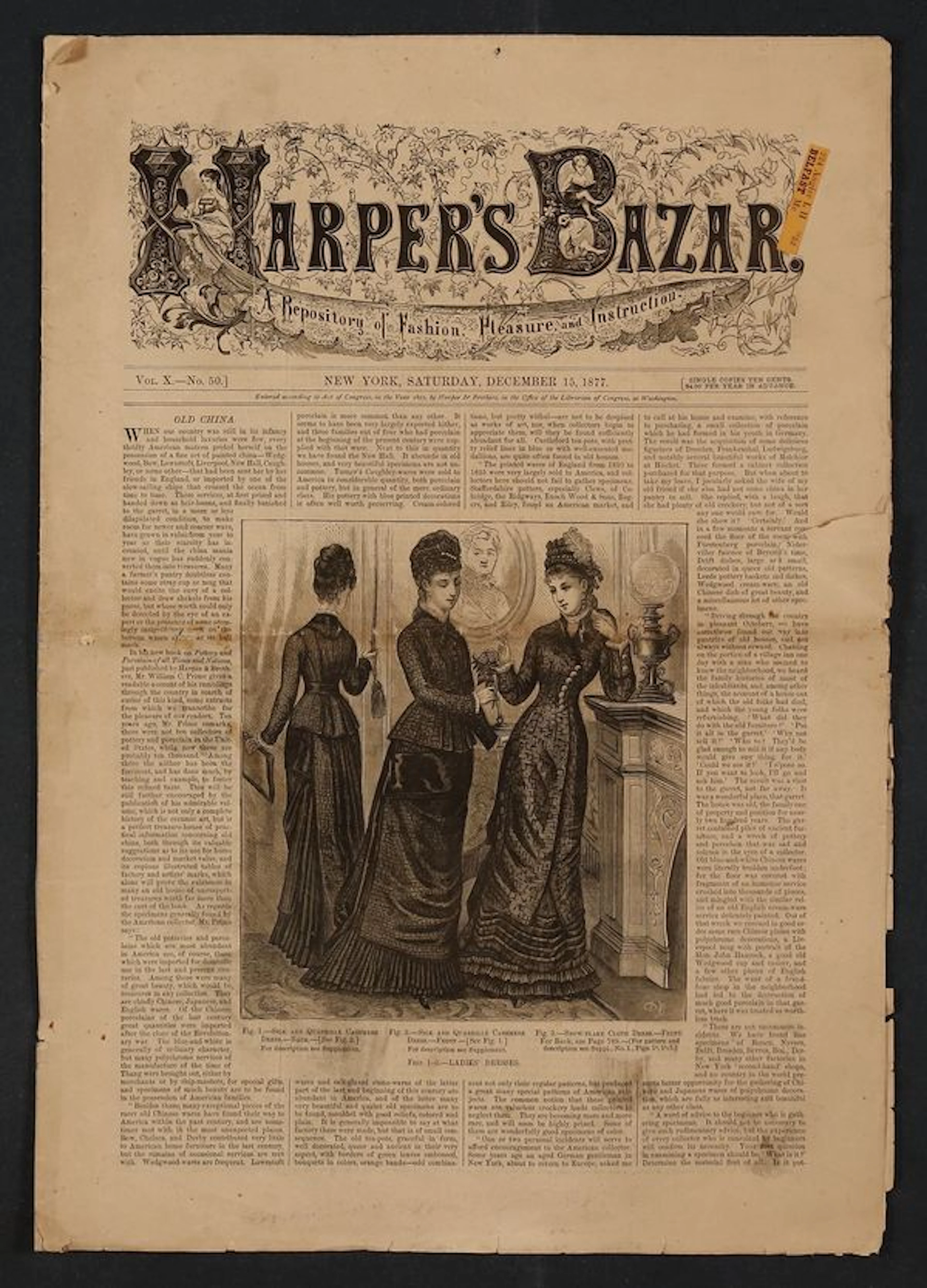 Harper's Bazaar (1867 Harper & Brothers) Magazine Vol. 10 #50 FR/GD 1.5