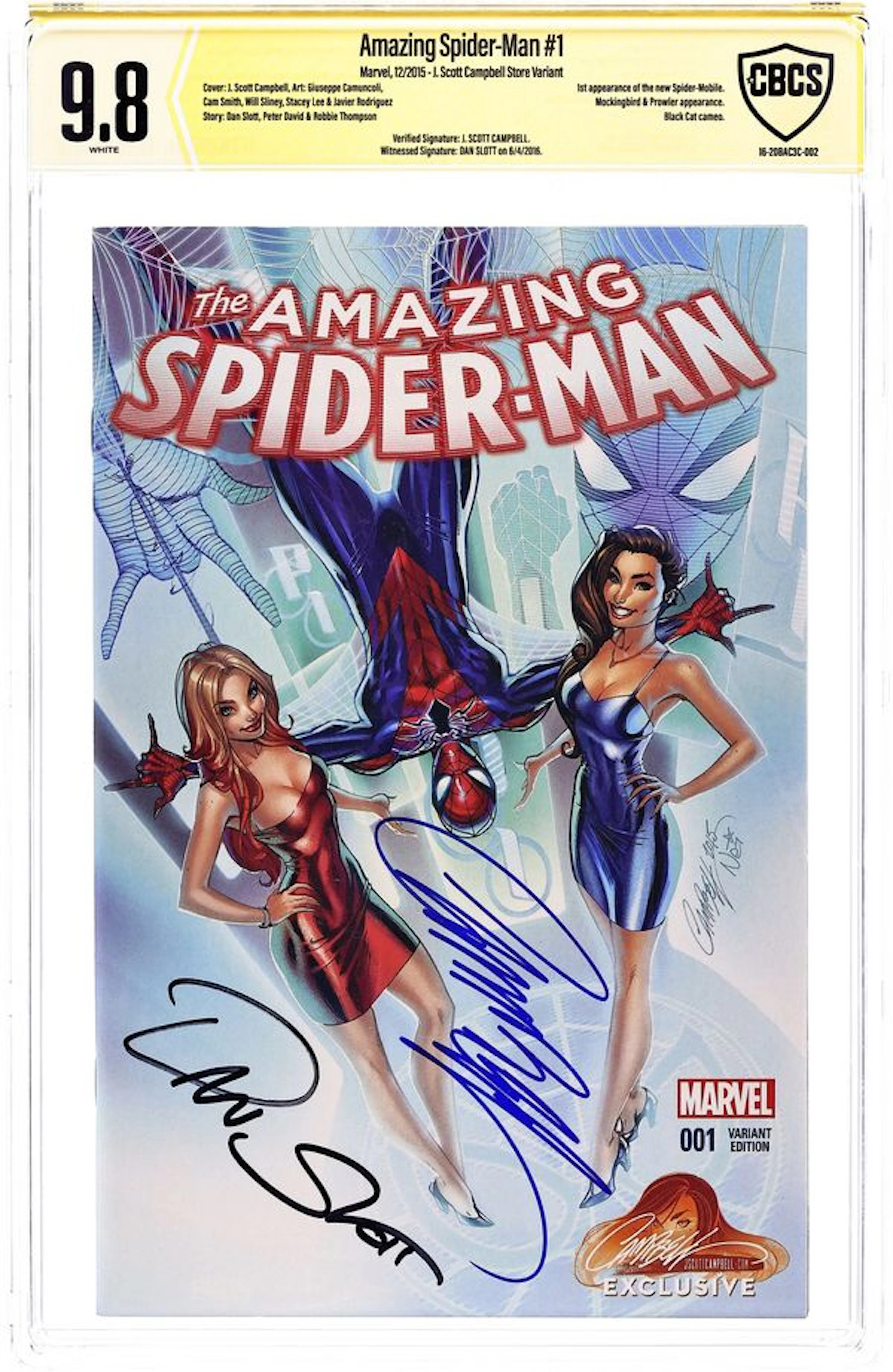 Amazing Spider-Man (2015 4th Series) 1CAMPBELL.A CBCS 9.8 Witnessed+Verified