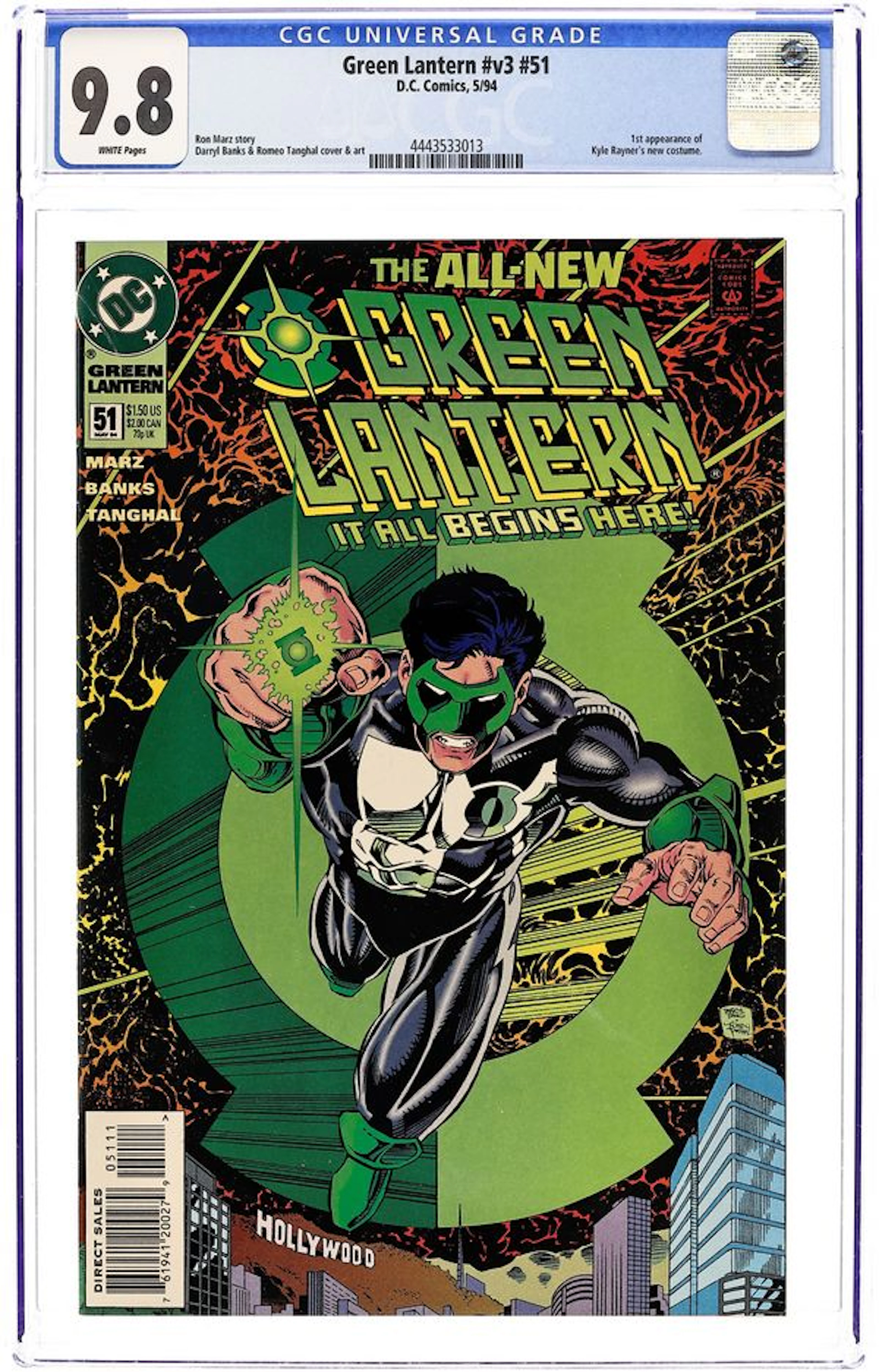 Green Lantern (1990 3rd Series DC) 51D CGC 9.8