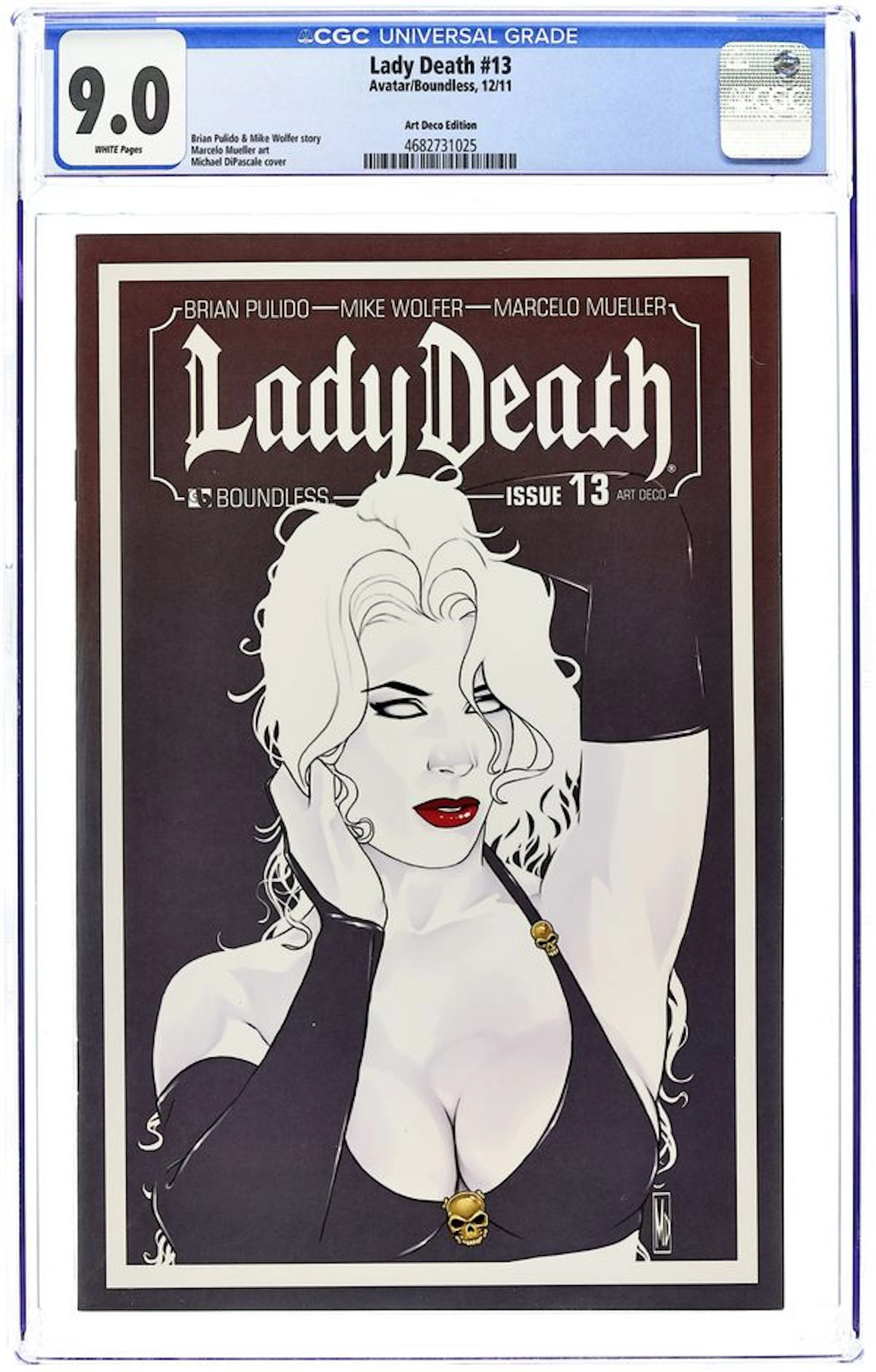 Lady Death (2010 Boundless) 13ARTDECO CGC 9.0