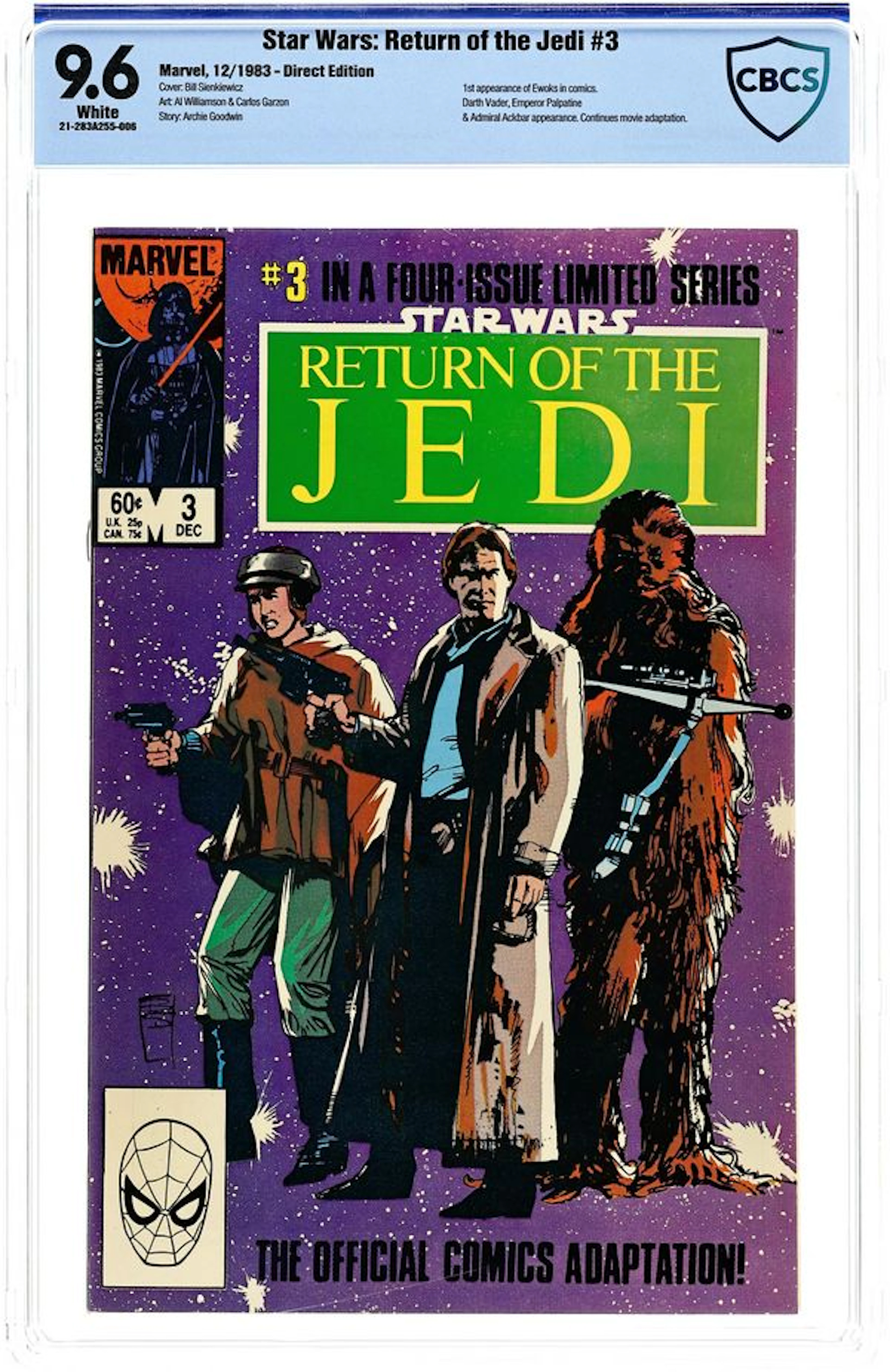 Star Wars Return of the Jedi (1983 Marvel) 3D CBCS 9.6