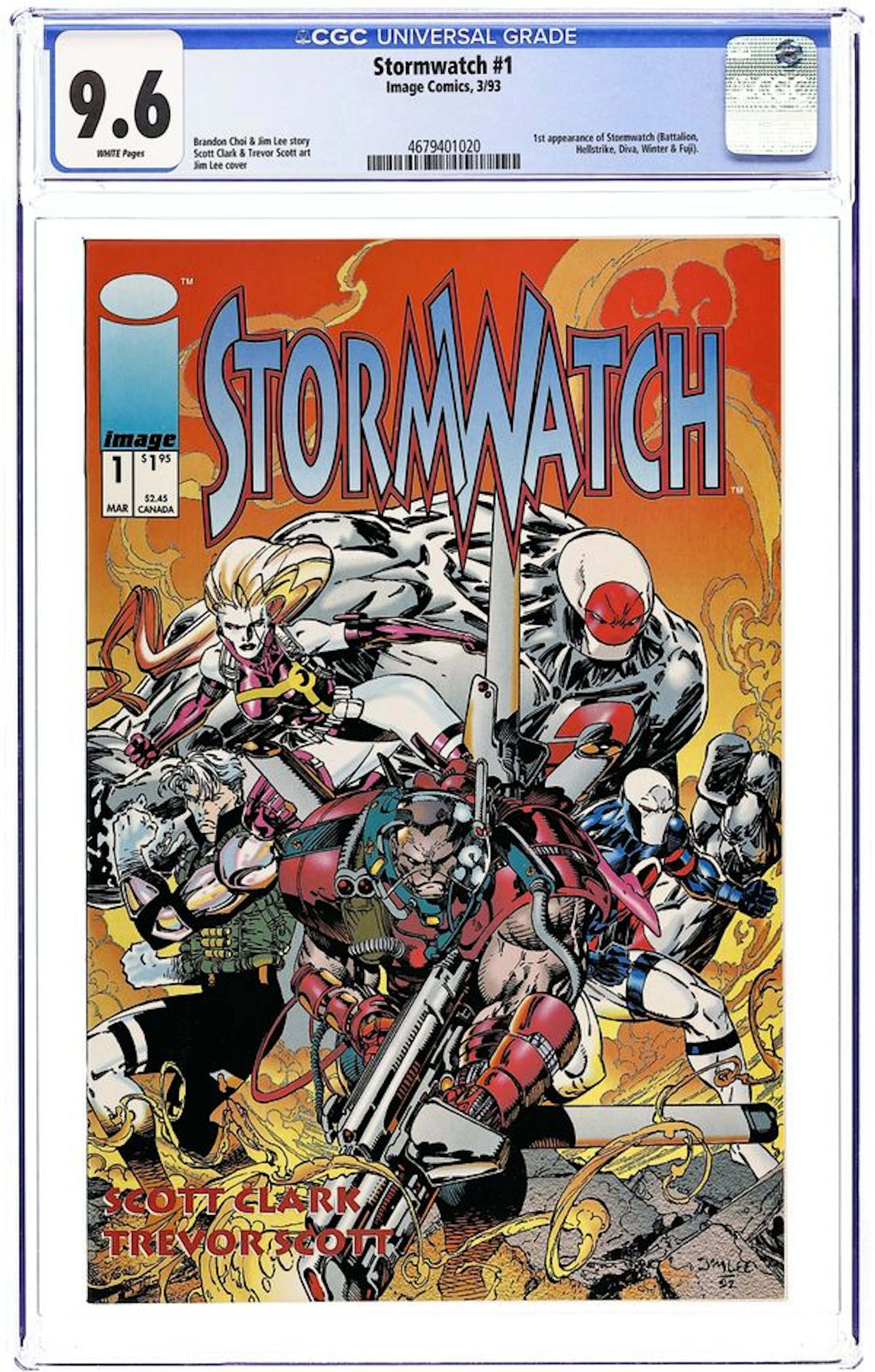 Stormwatch (1993 1st Series) 1 CGC 9.6