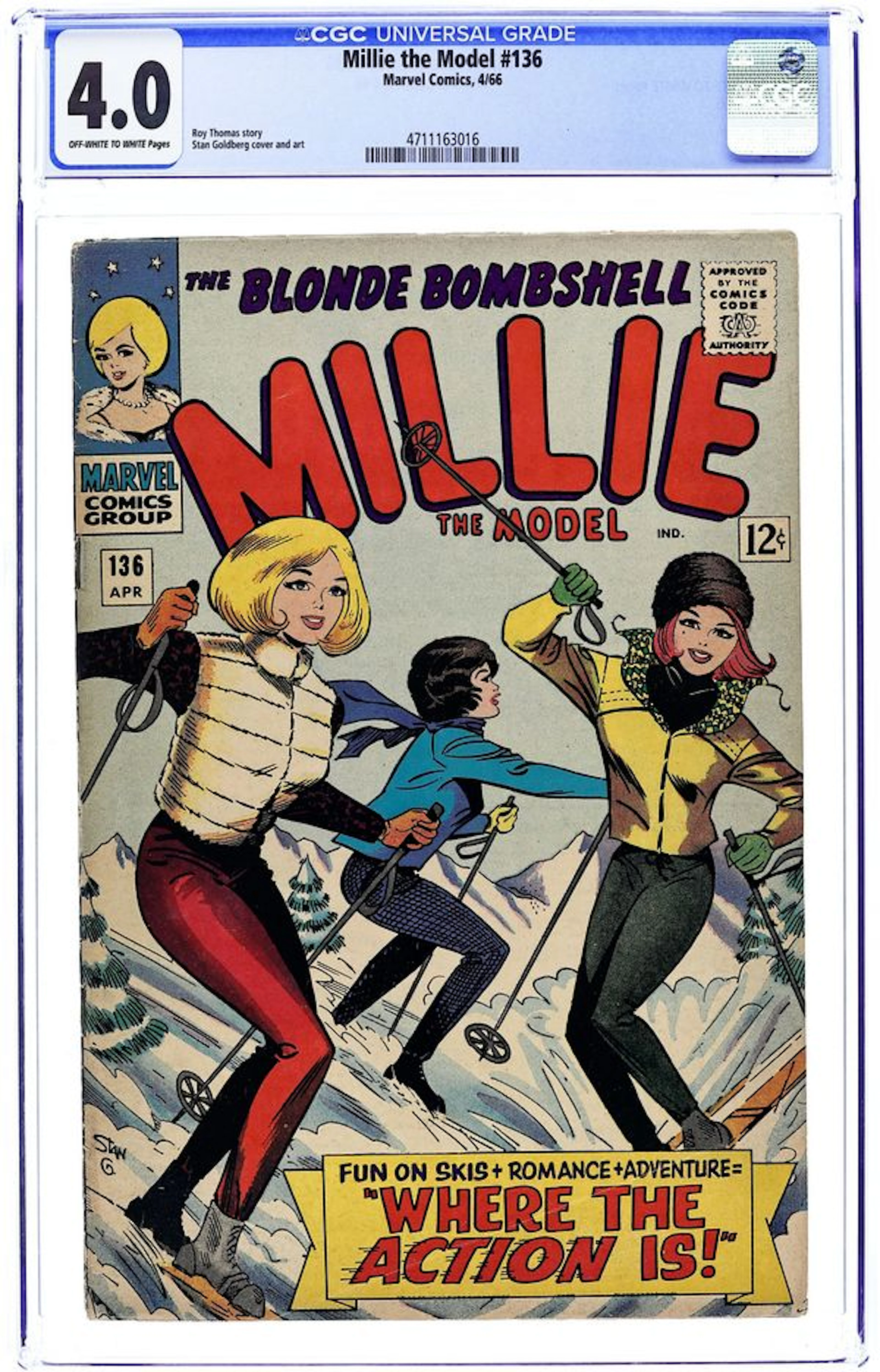 Millie the Model (1945 Marvel) 136 CGC 4.0