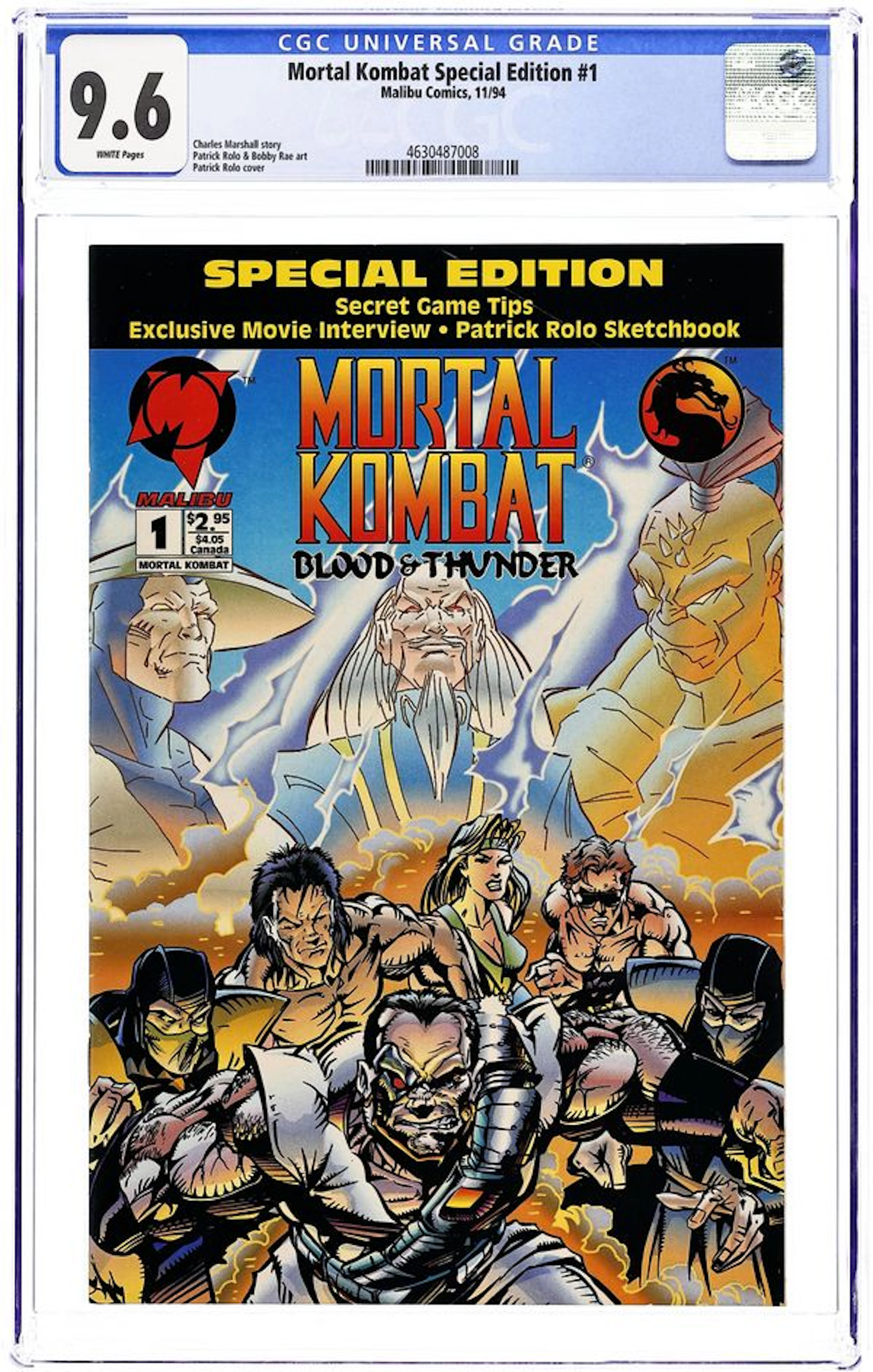 Mortal Kombat Blood and Thunder (1994) 1D.D CGC 9.6