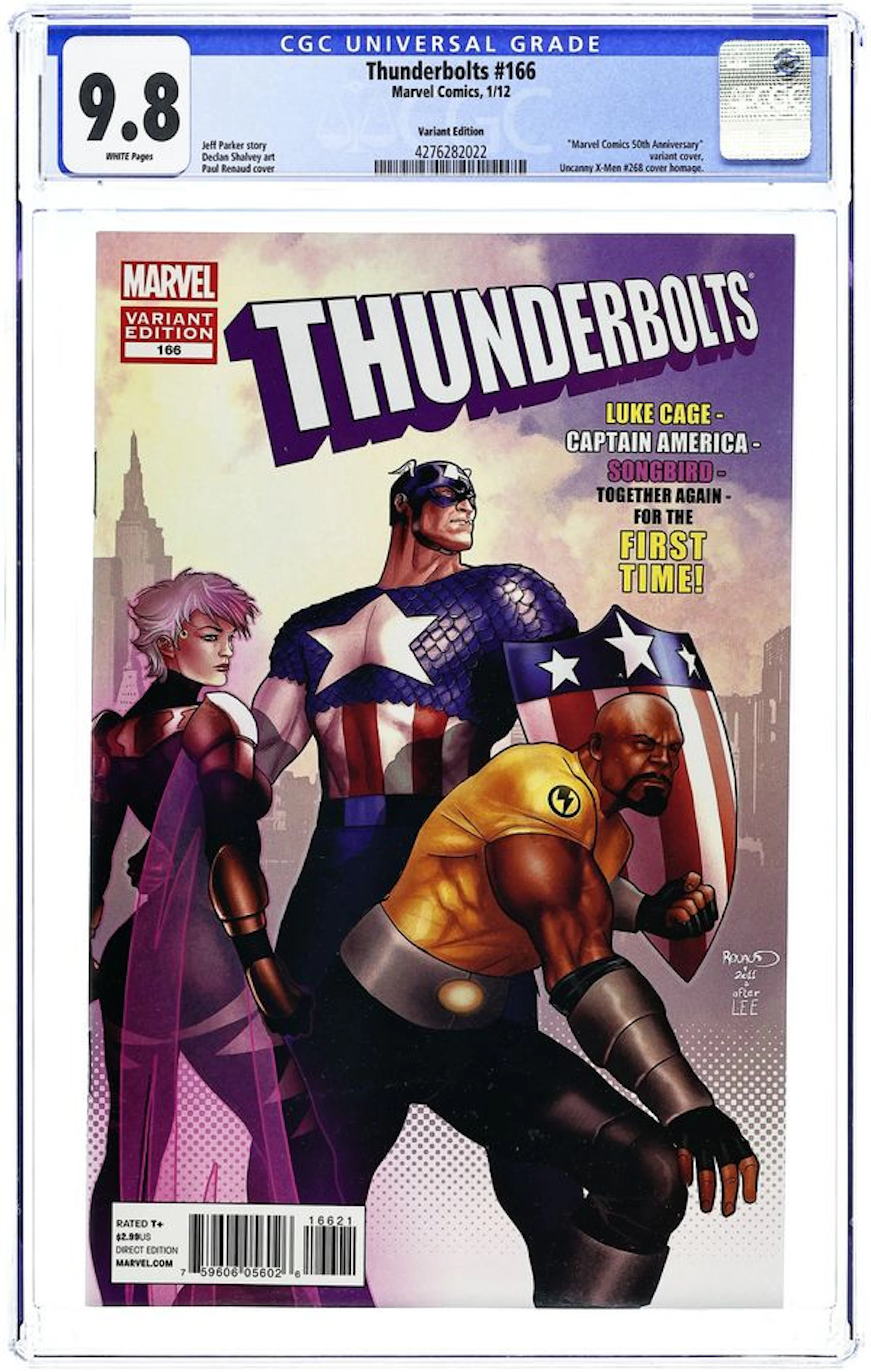 Thunderbolts (1997 Marvel) 166B CGC 9.8