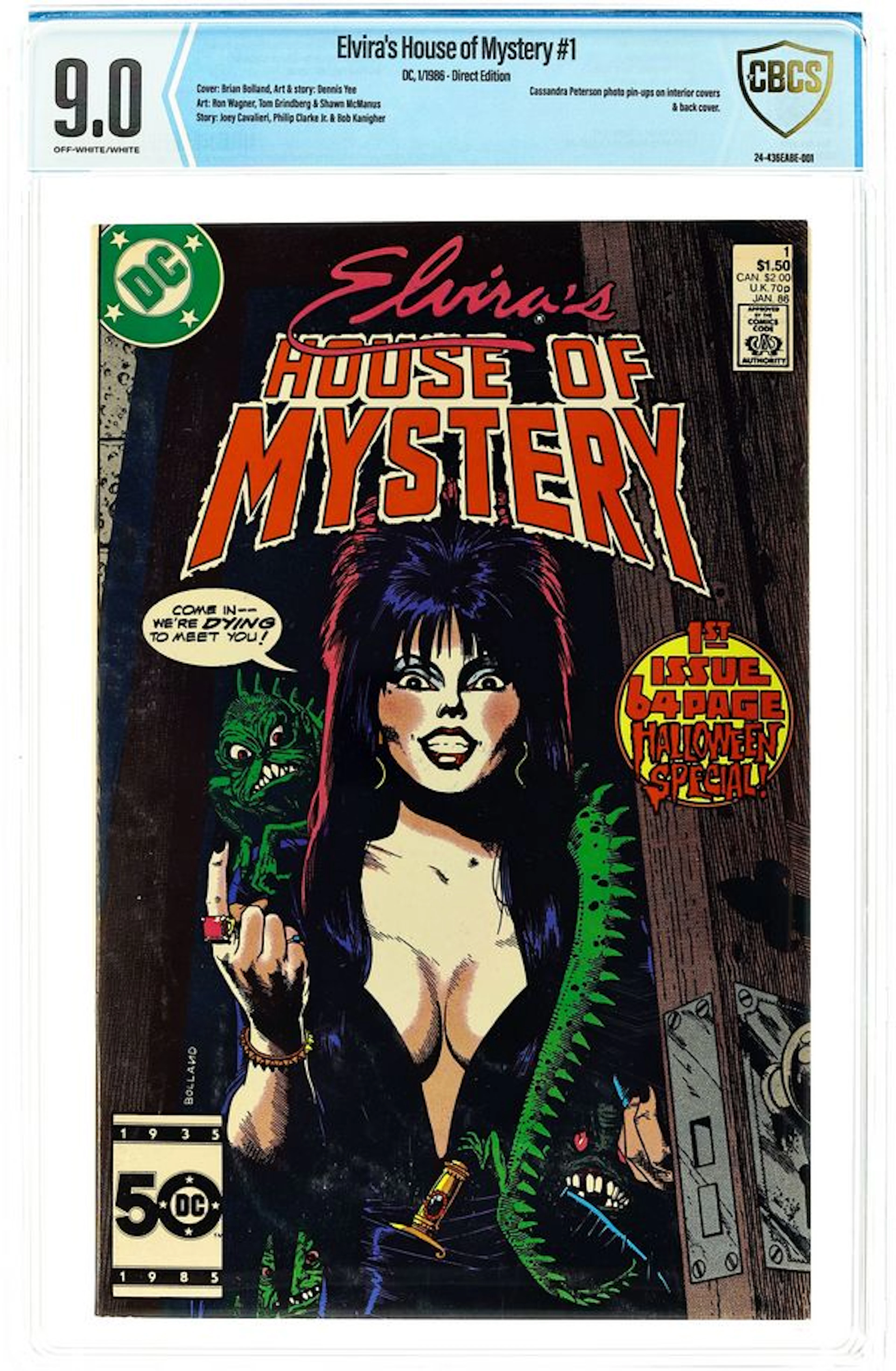 Elvira's House of Mystery (1986 DC) 1 CBCS 9.0