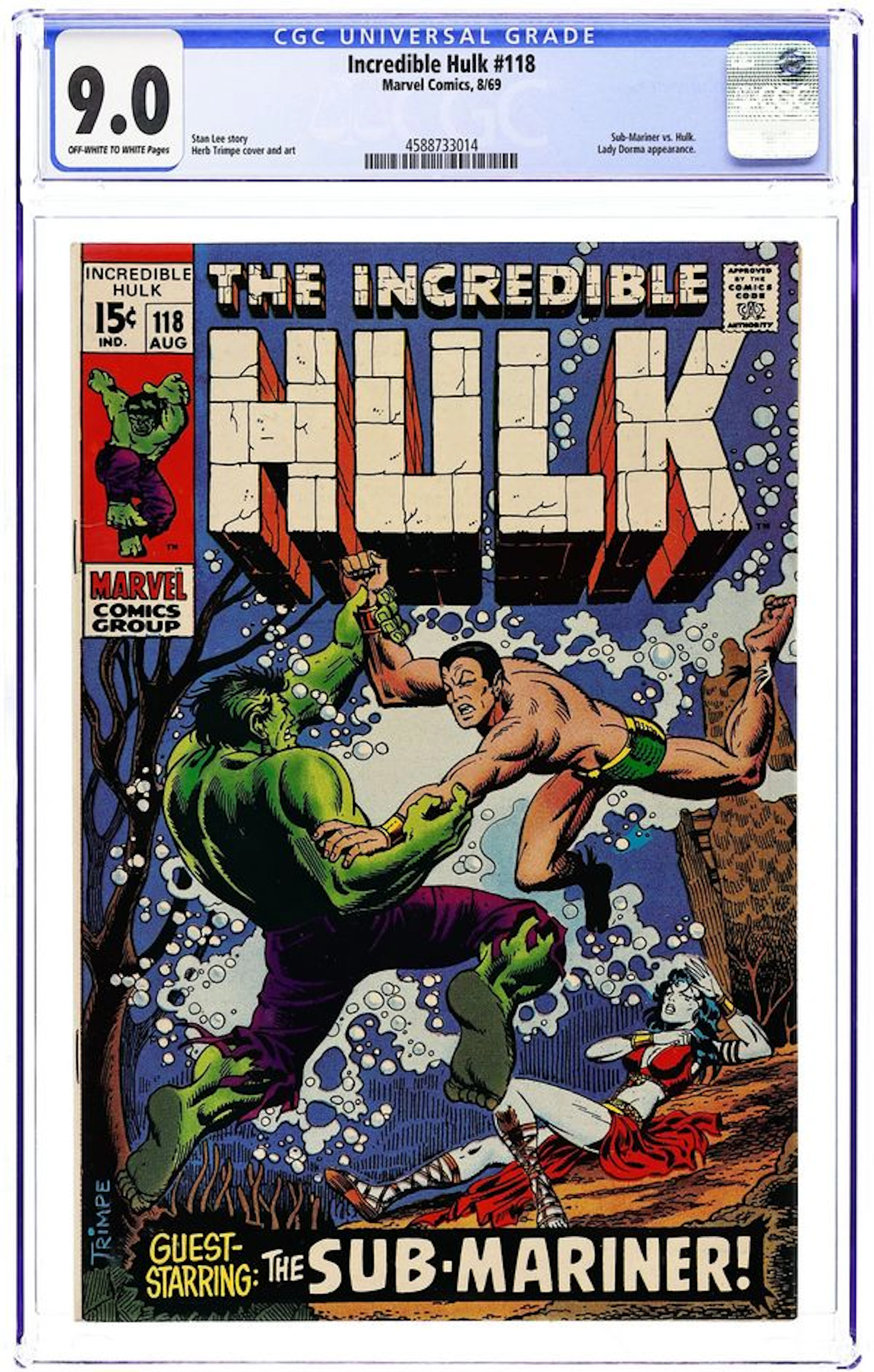 Incredible Hulk (1962 Marvel 1st Series) 118 CGC 9.0