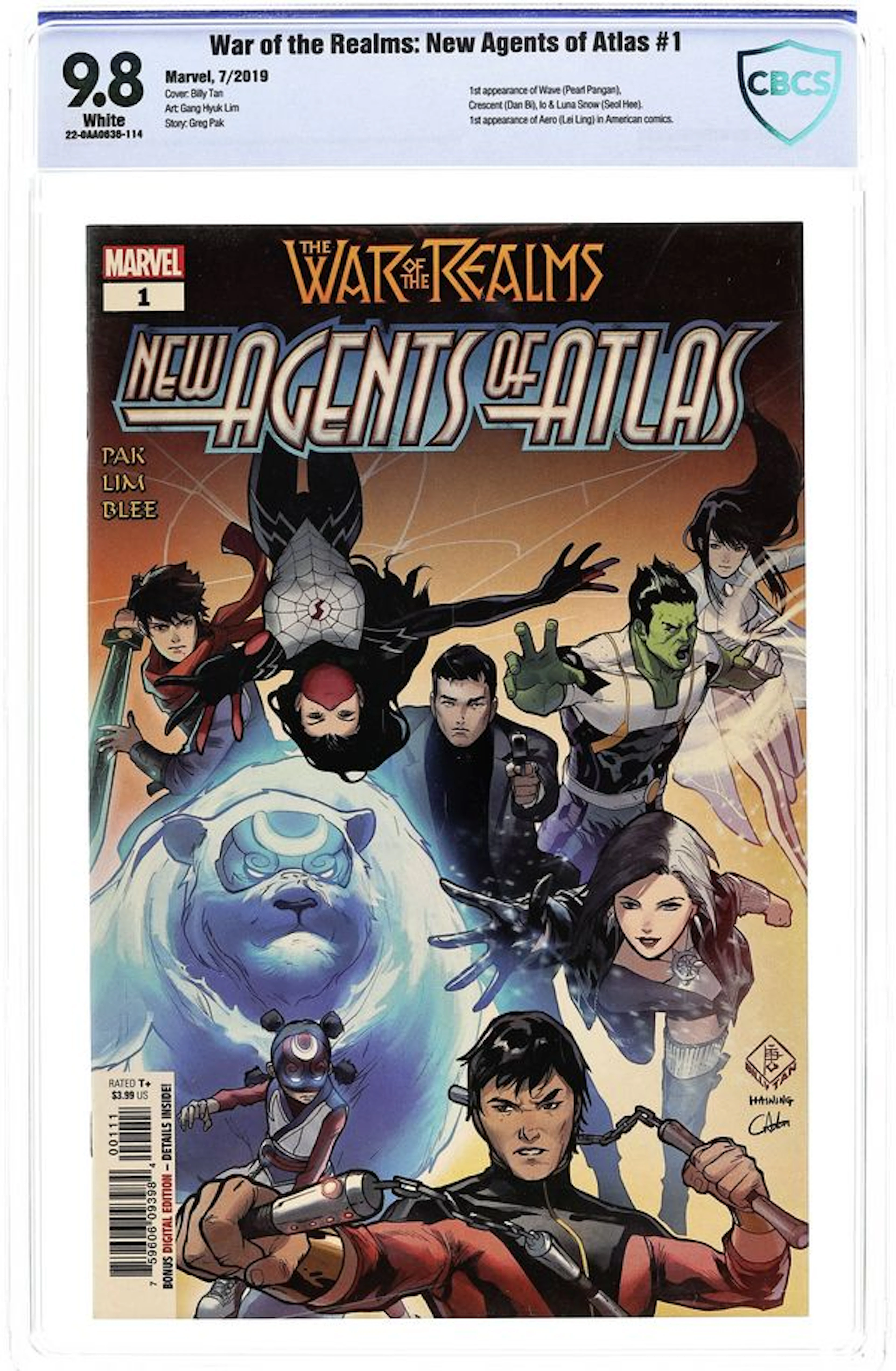 War of the Realms New Agents of Atlas (2019 Marvel) 1A CBCS 9.8