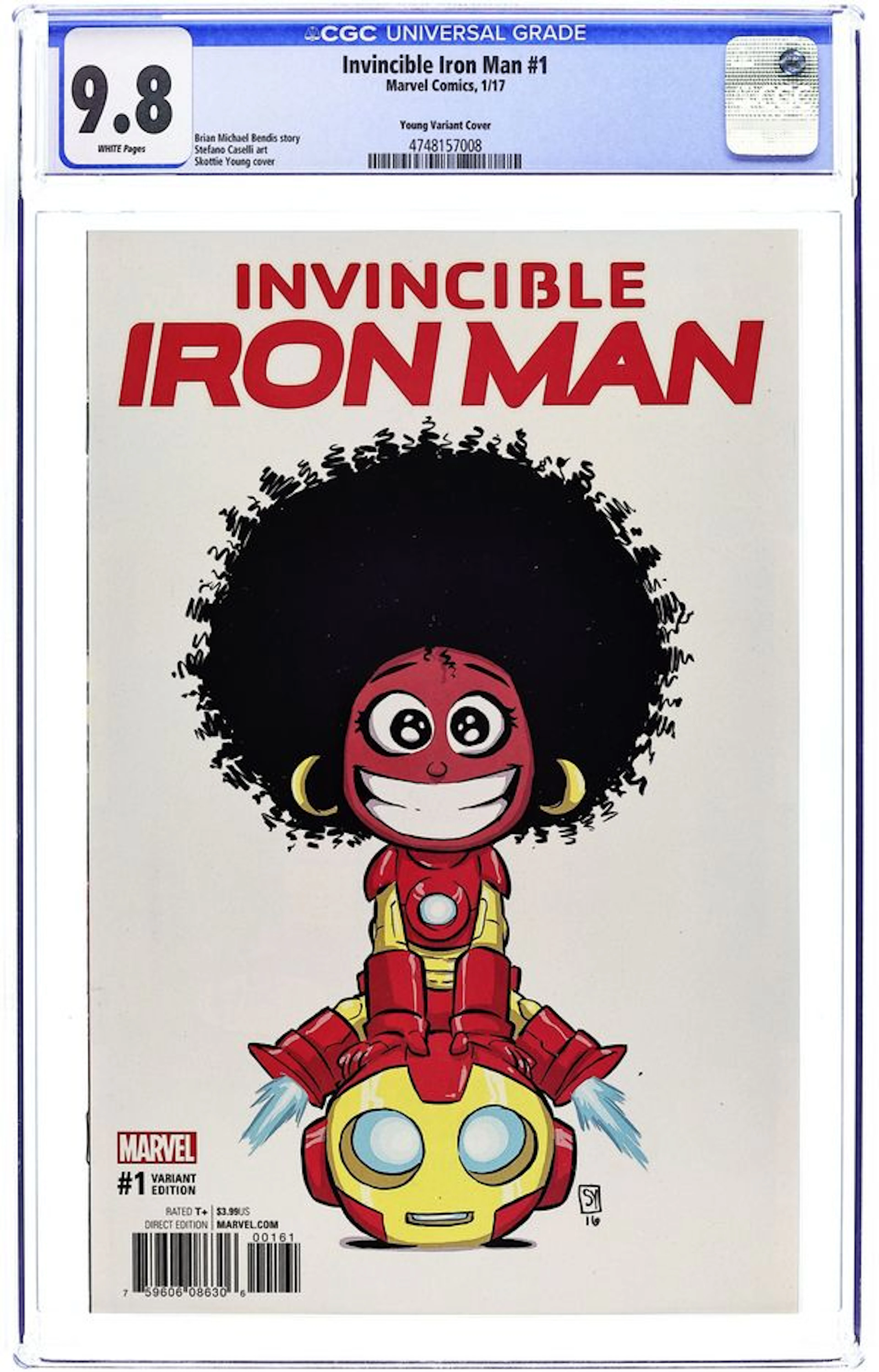 Invincible Iron Man (2017 3rd Series) 1G CGC 9.8