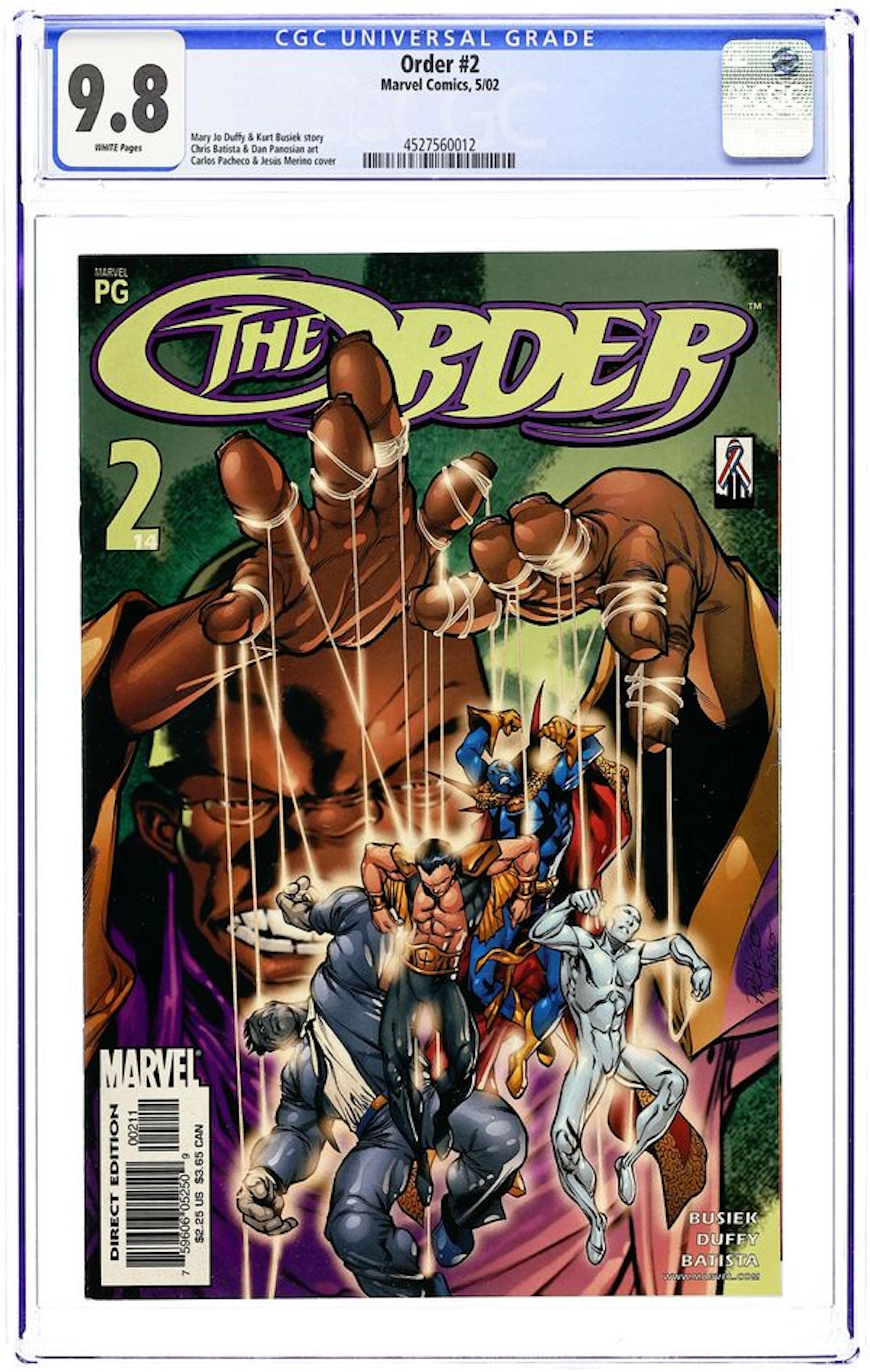 The Order (2002 Marvel 1st Series) 2 CGC 9.8