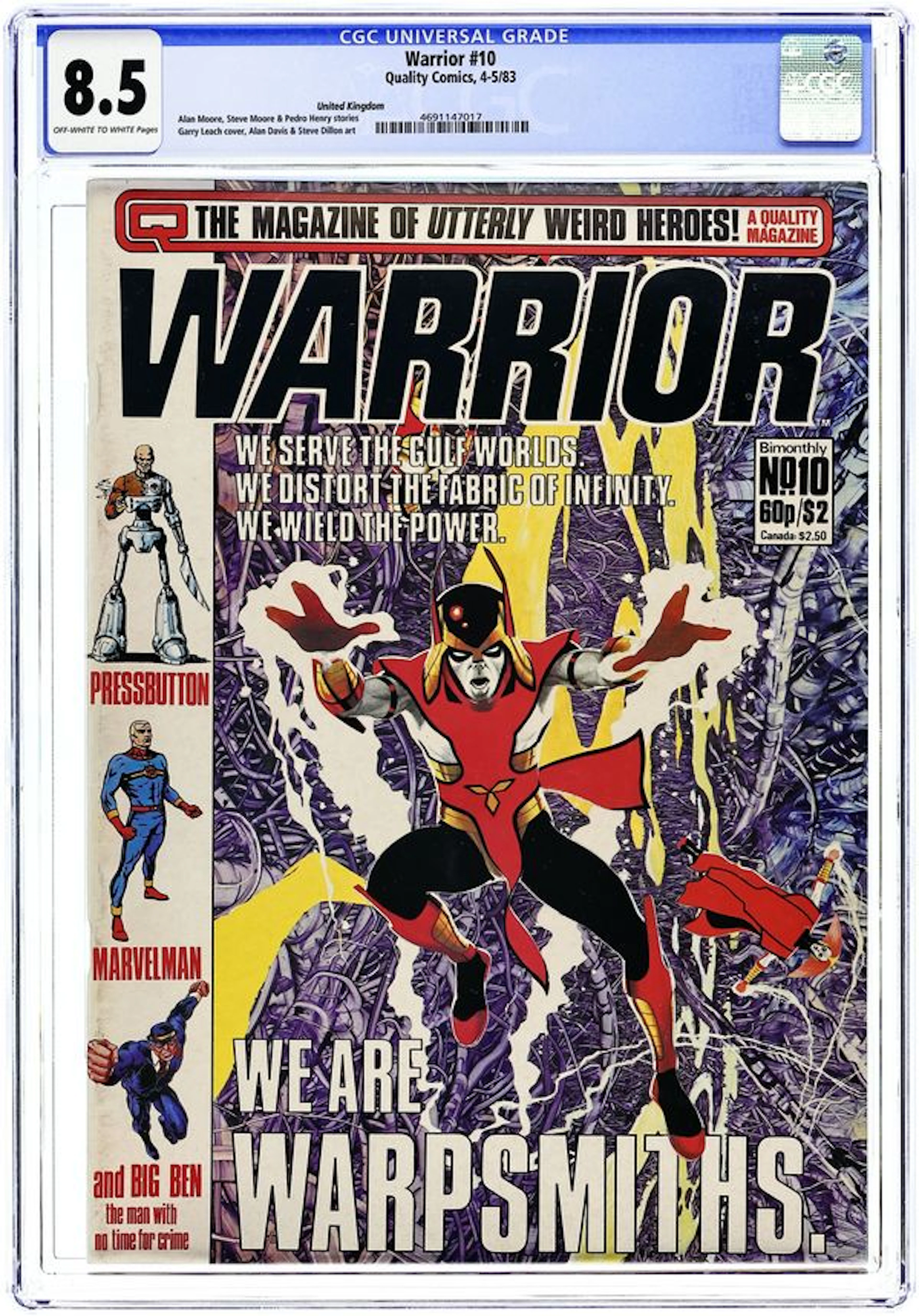 Warrior (UK 1982 Quality) 10 CGC 8.5