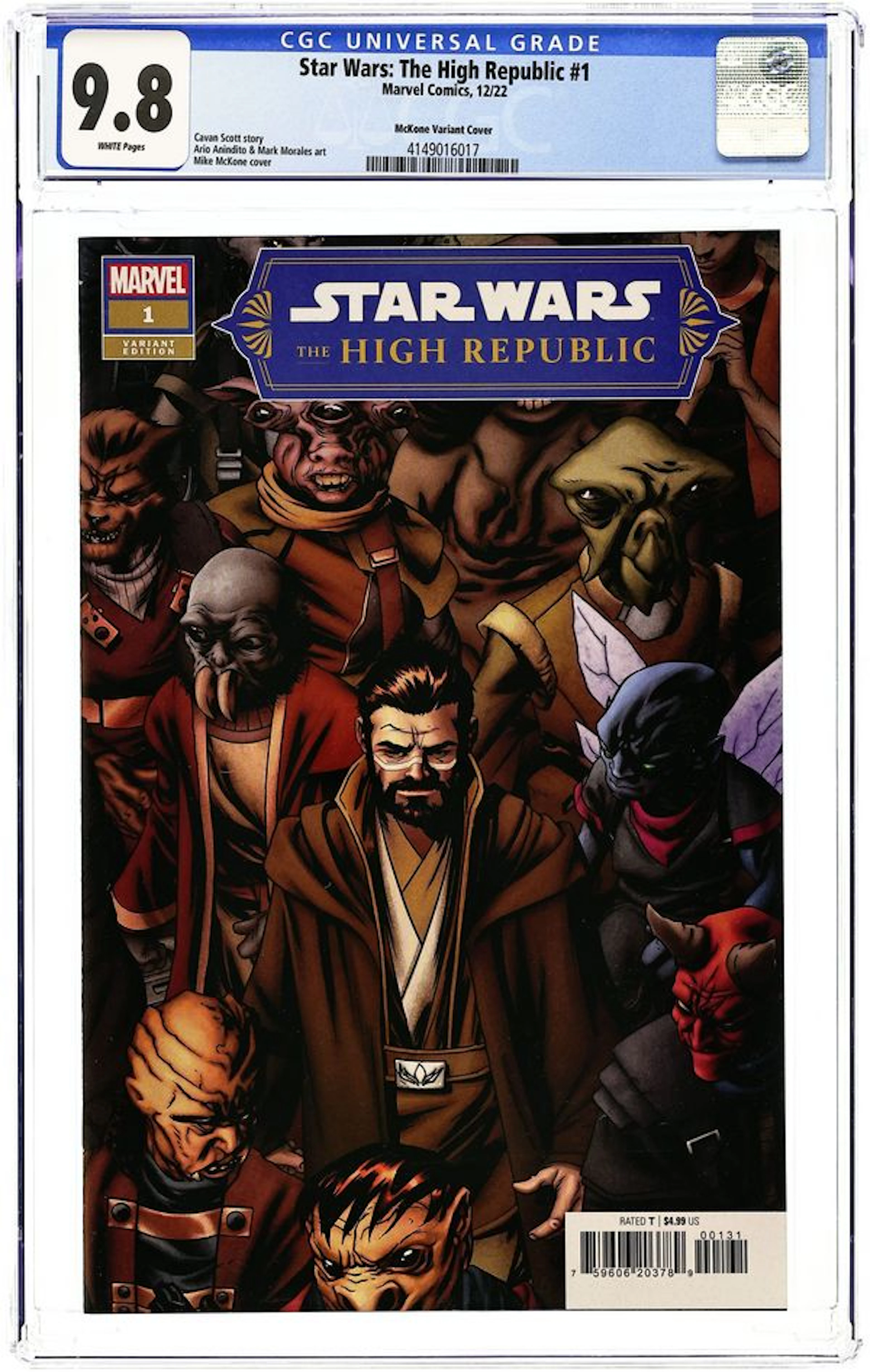 Star Wars the High Republic (2022 Marvel) 1C CGC 9.8