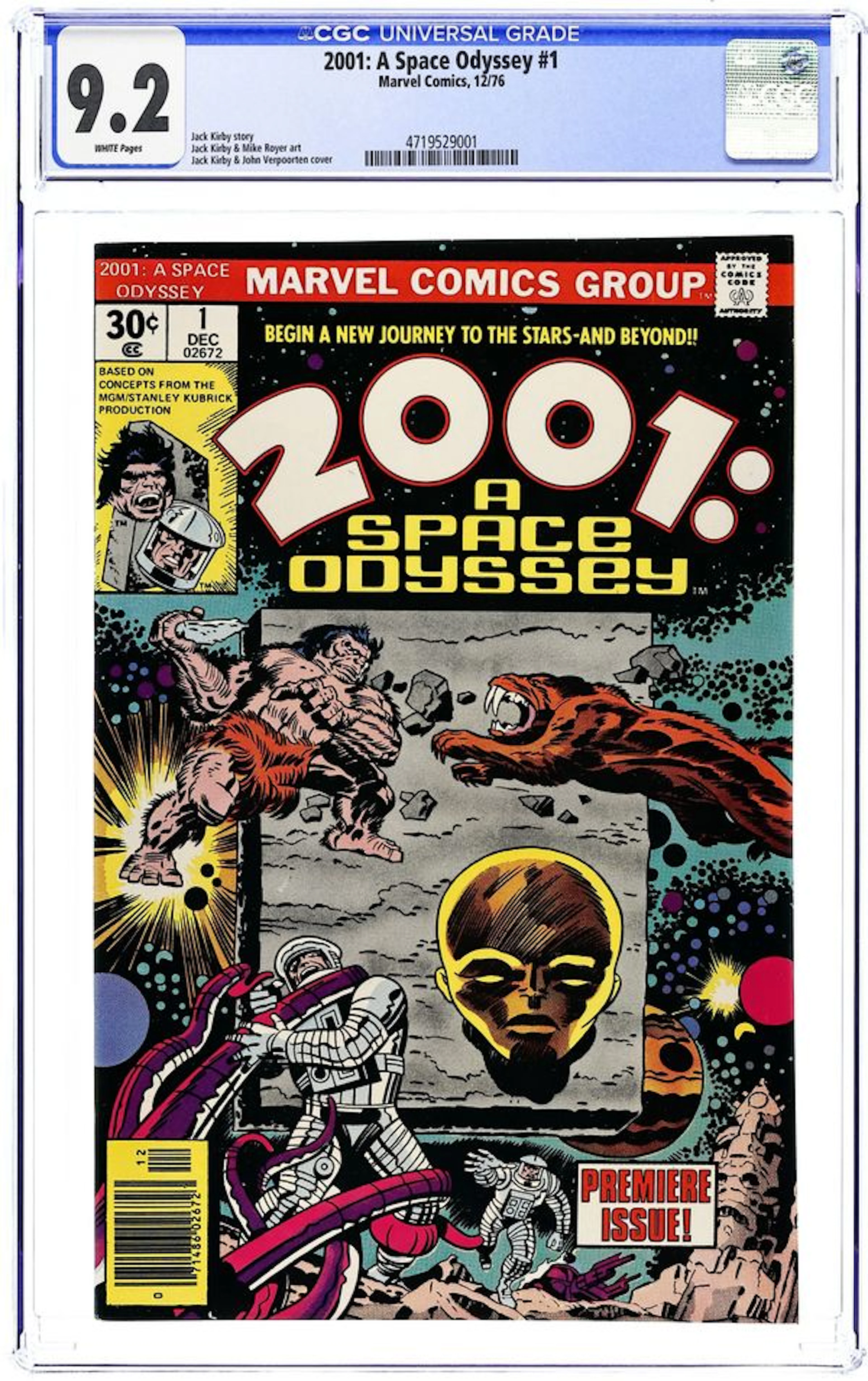 2001 A Space Odyssey (1976) 1 CGC 9.2