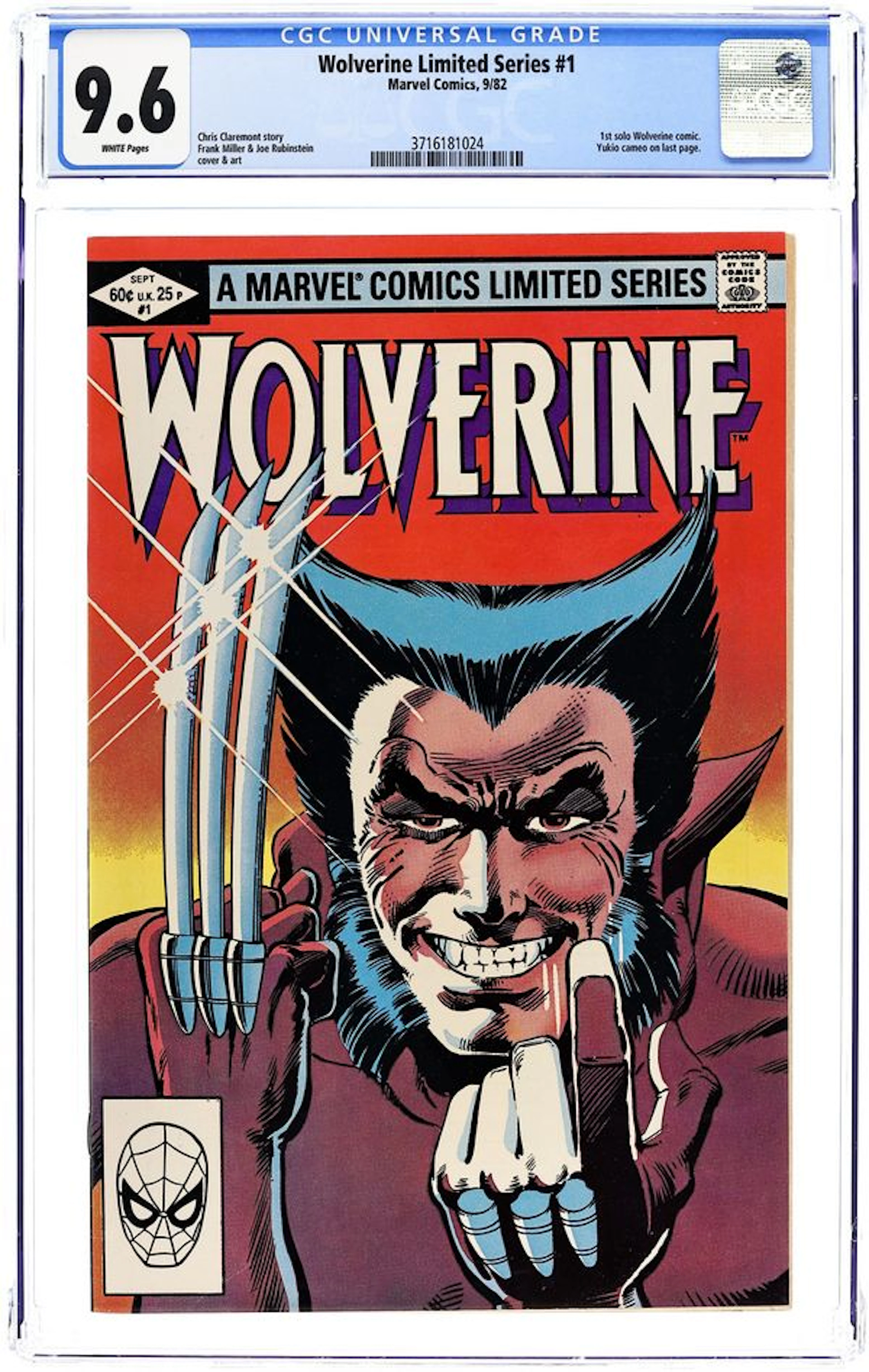 Wolverine (1982 Limited Series) 1D CGC 9.6