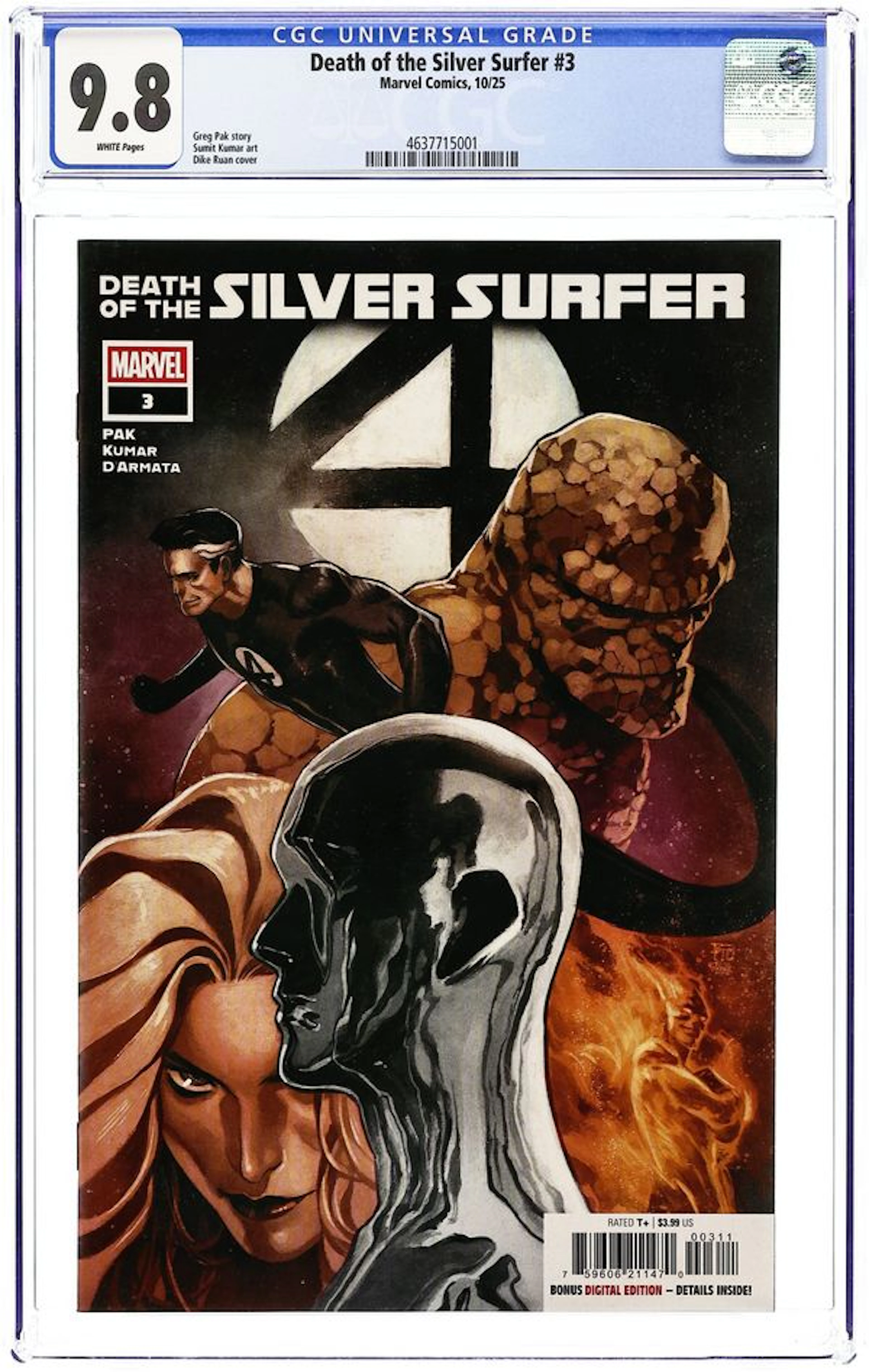 Death of the Silver Surfer (2025 Marvel) 3A CGC 9.8