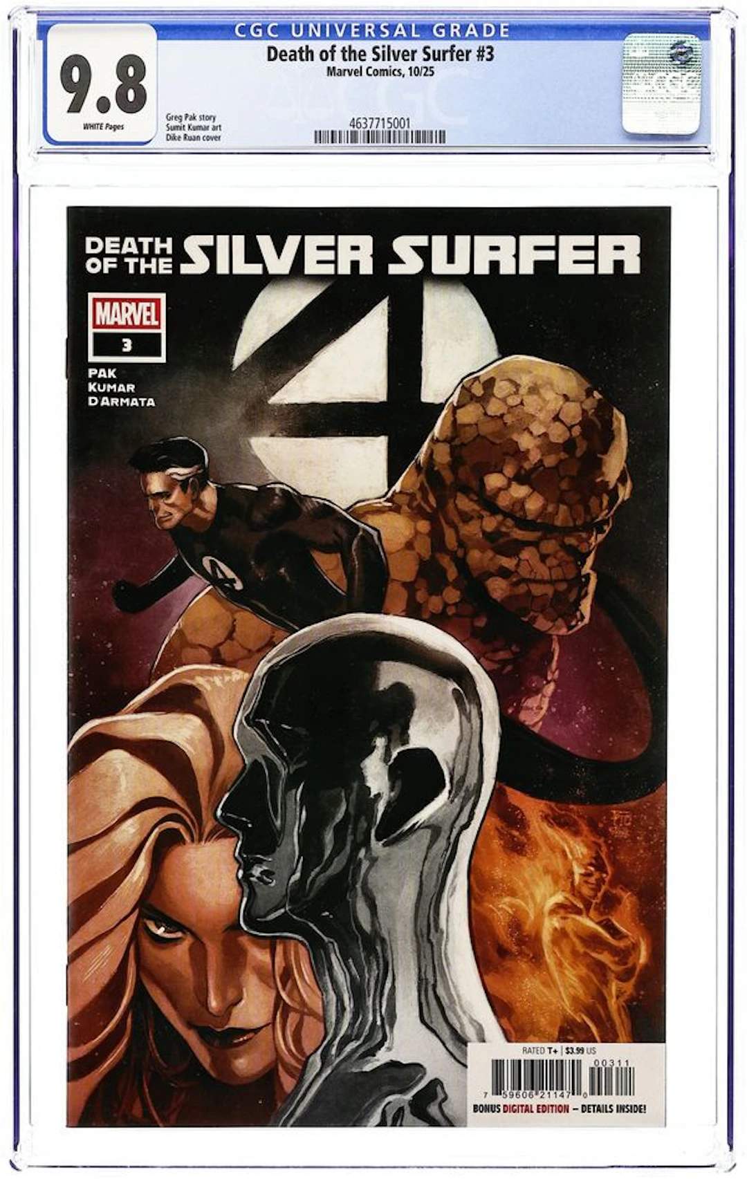 Death of the Silver Surfer (2025 Marvel) 3A CGC 9.8