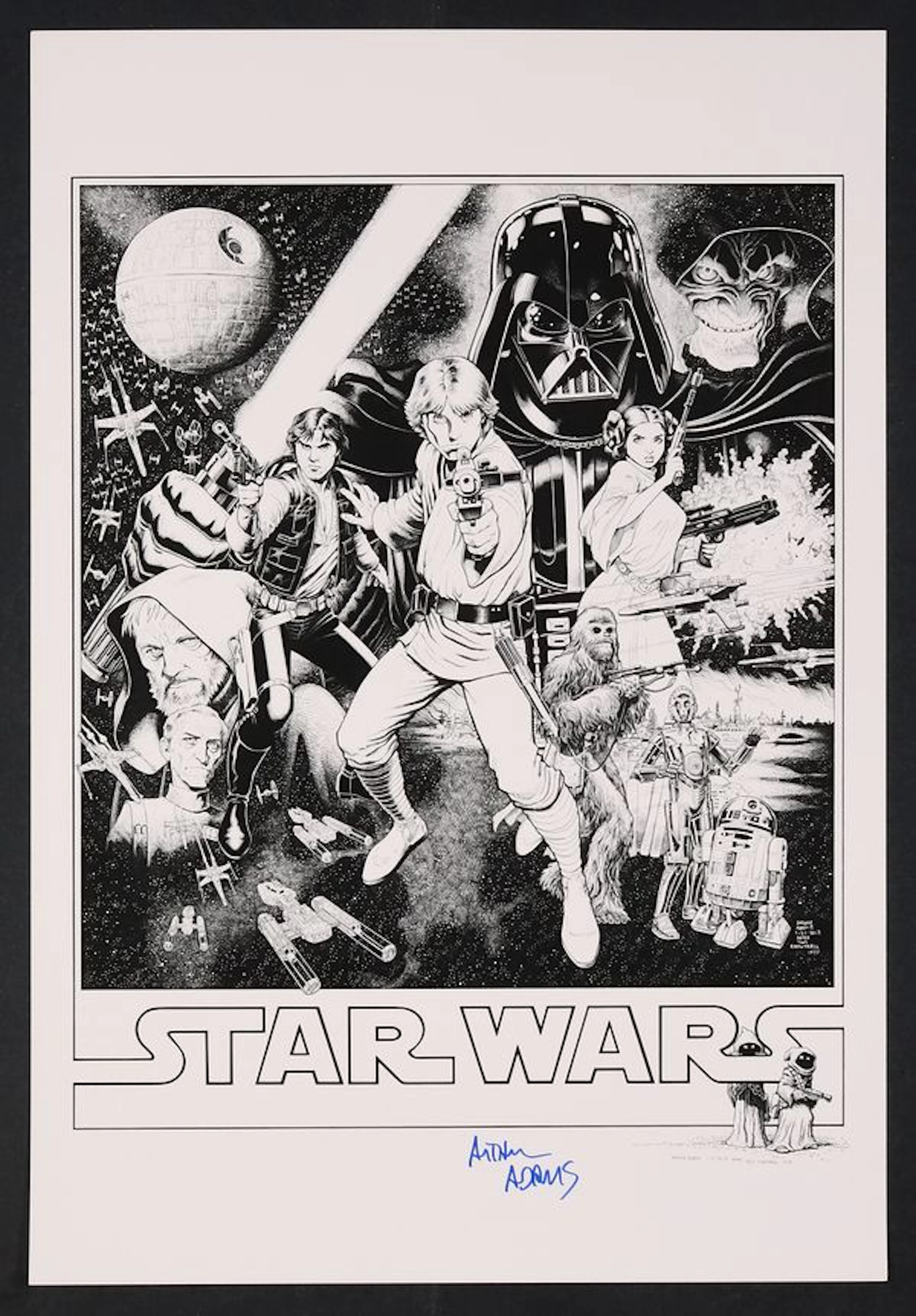 Star Wars Poster Recreation Print by Art Adams