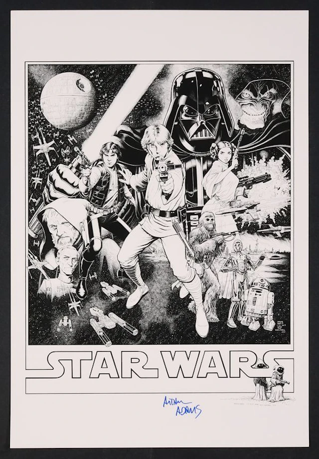 Star Wars Poster Recreation Print by Art Adams