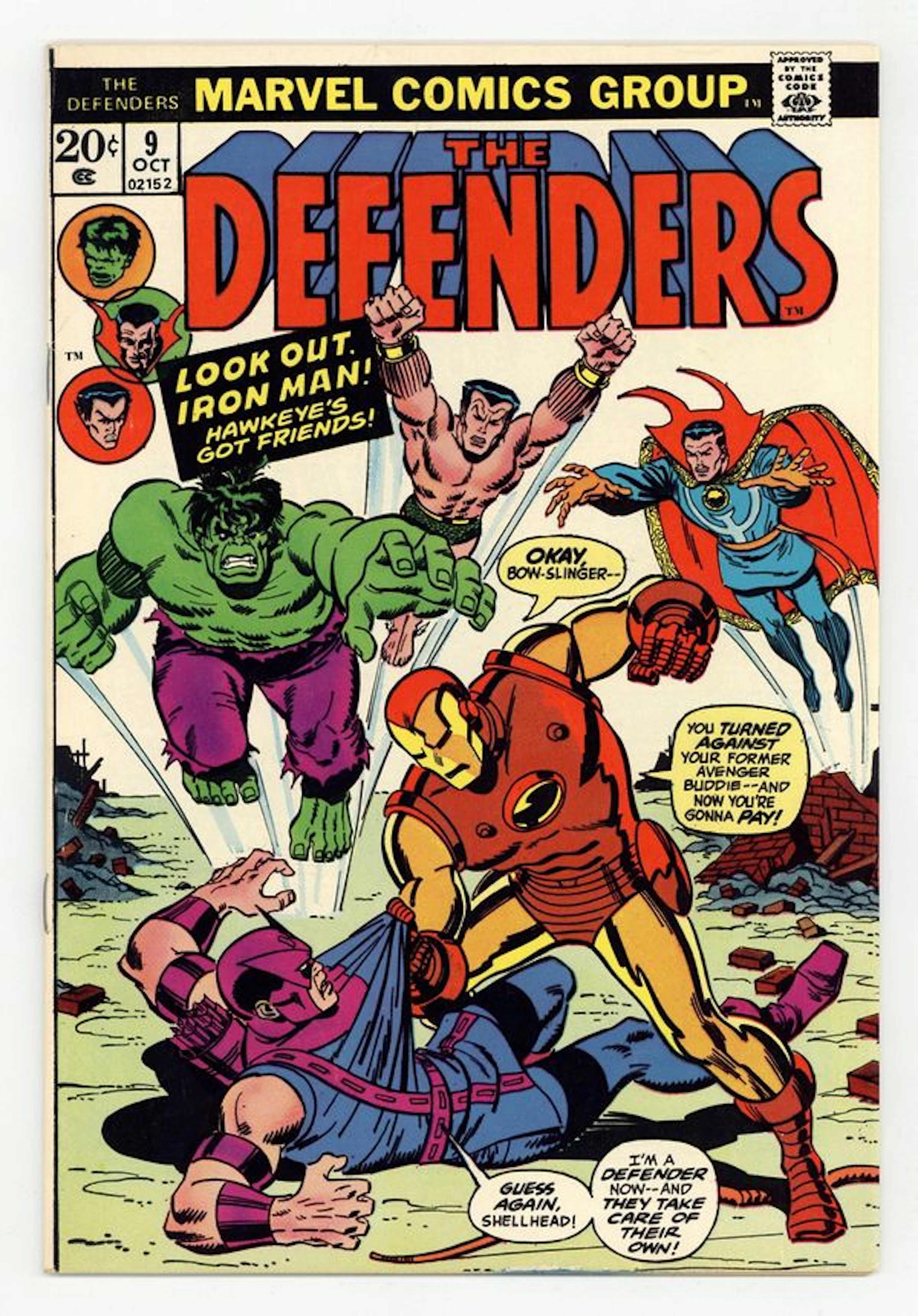 Defenders (1972 1st Series) 9 FN+ 6.5