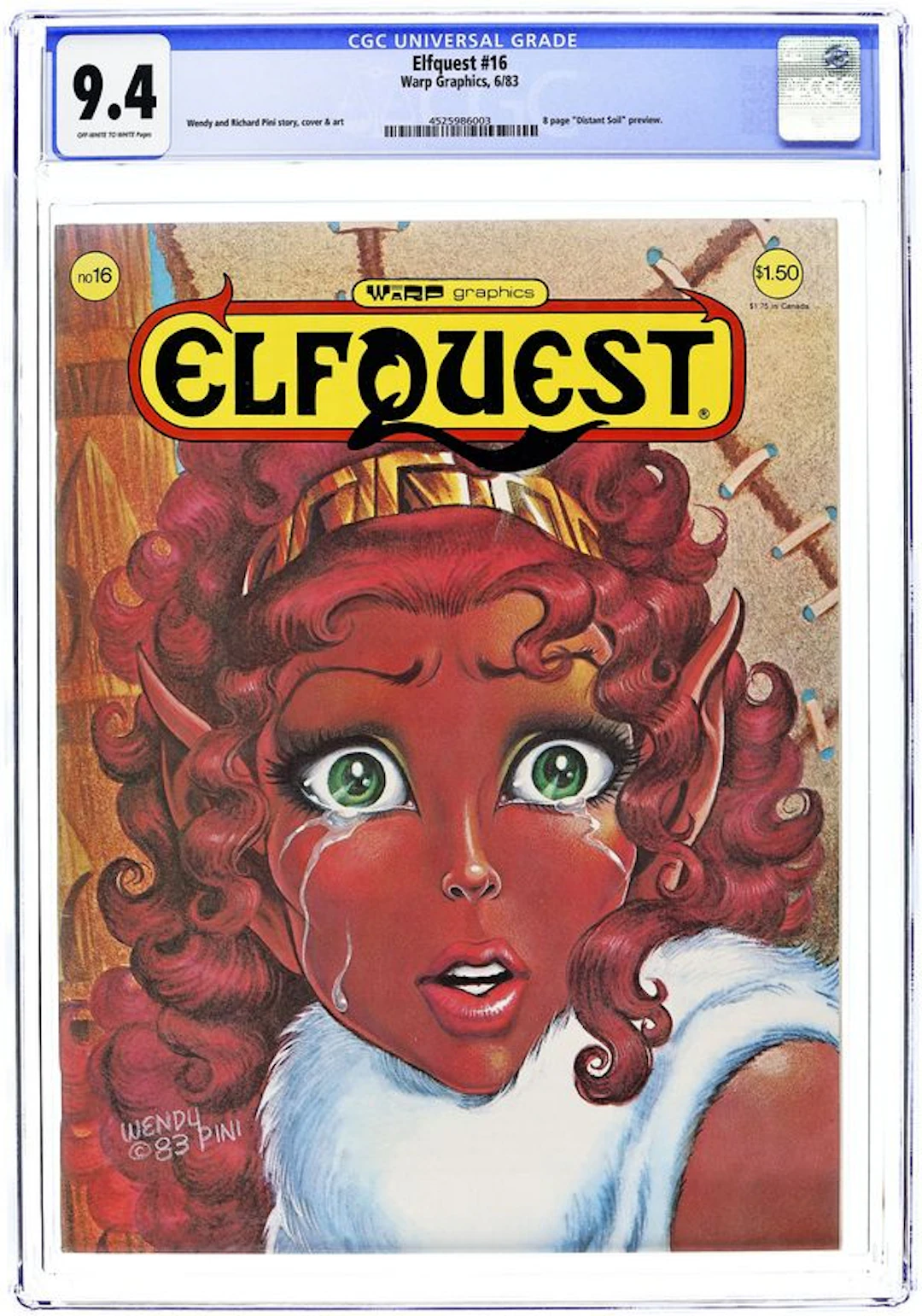 Elfquest (1978 Warp Graphics) Magazine 16 CGC 9.4