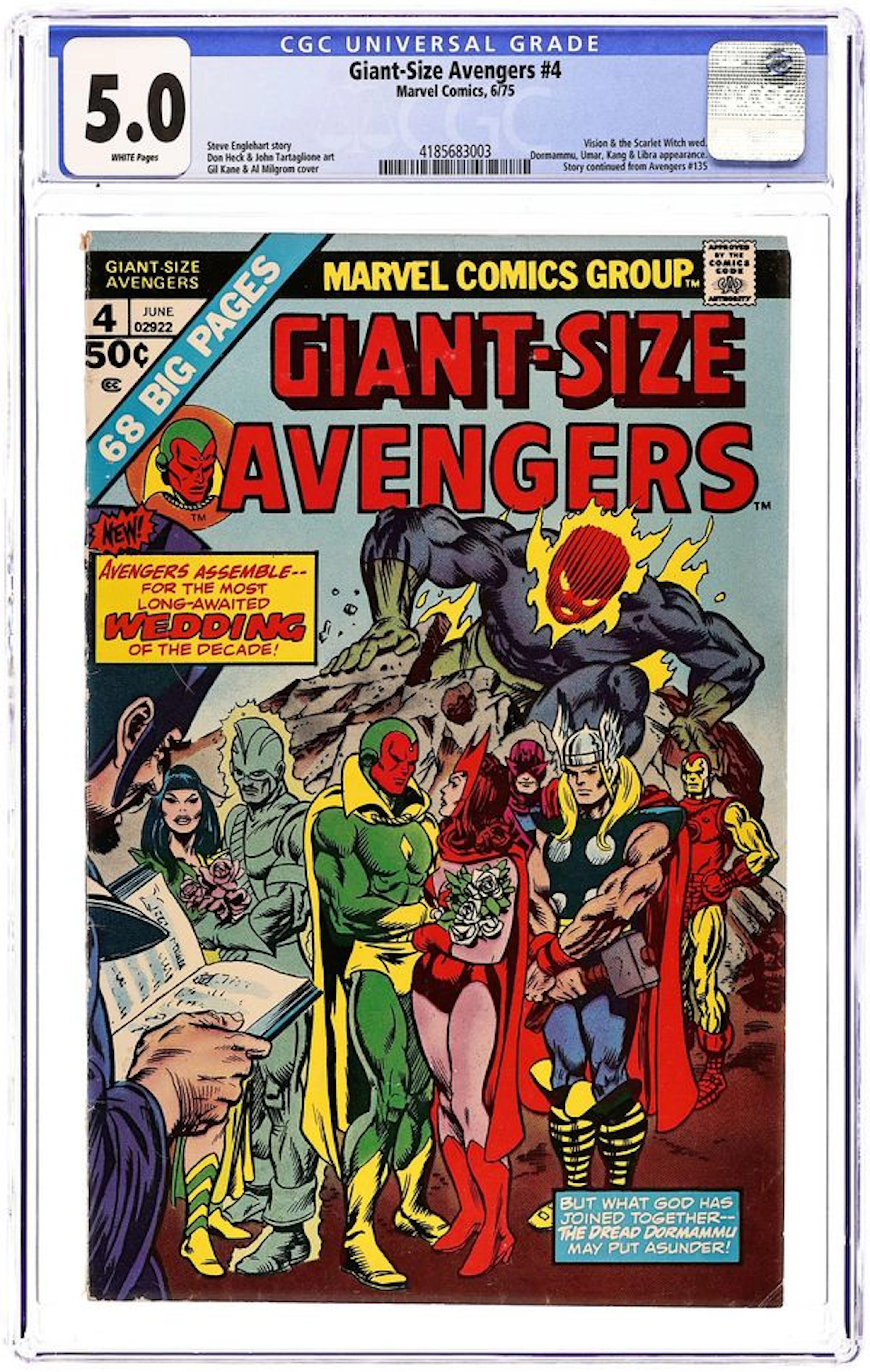 Giant Size Avengers (1974) 4 CGC 5.0