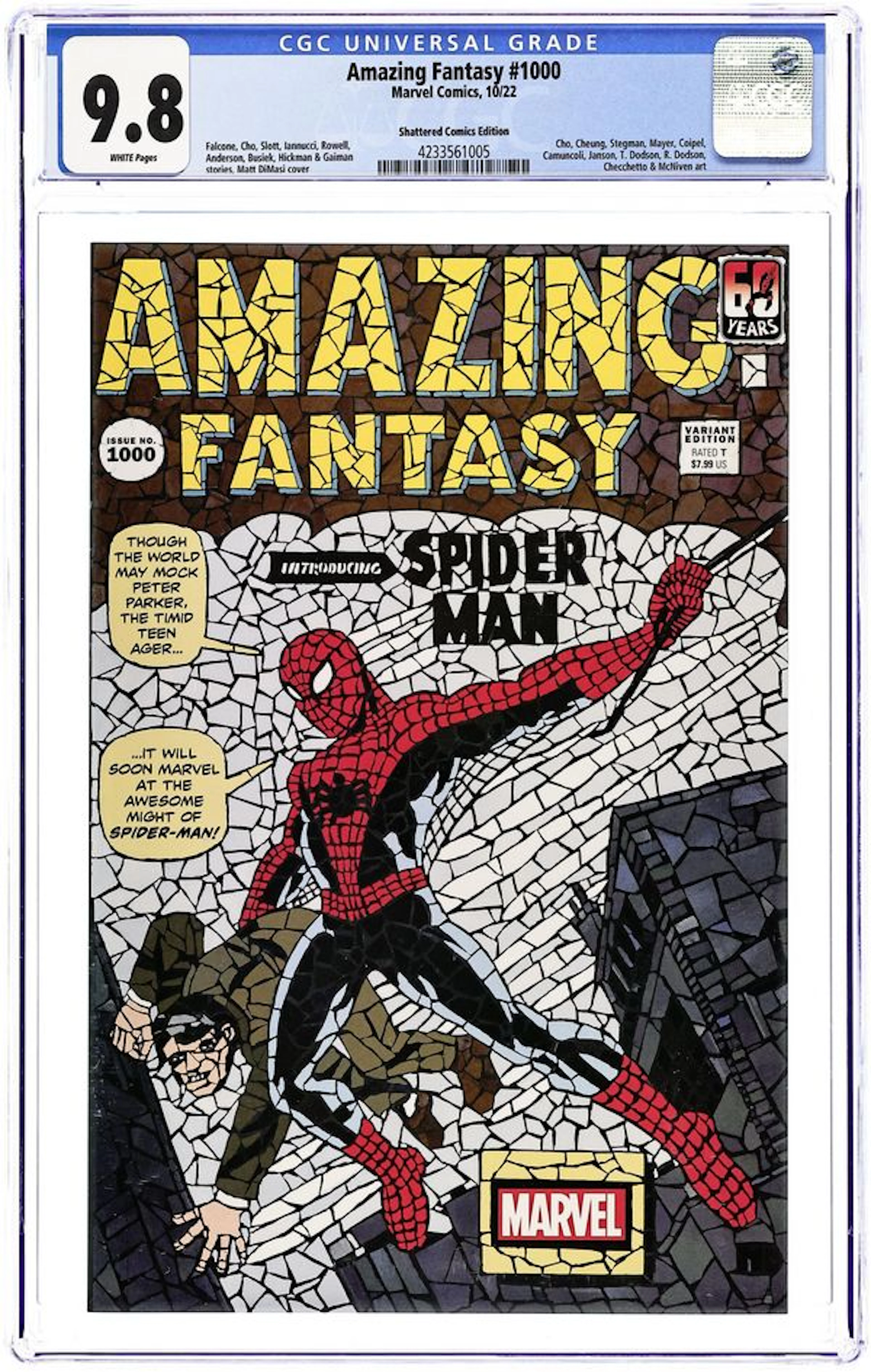 Amazing Fantasy (2022 Marvel) 1000SHATTERED CGC 9.8