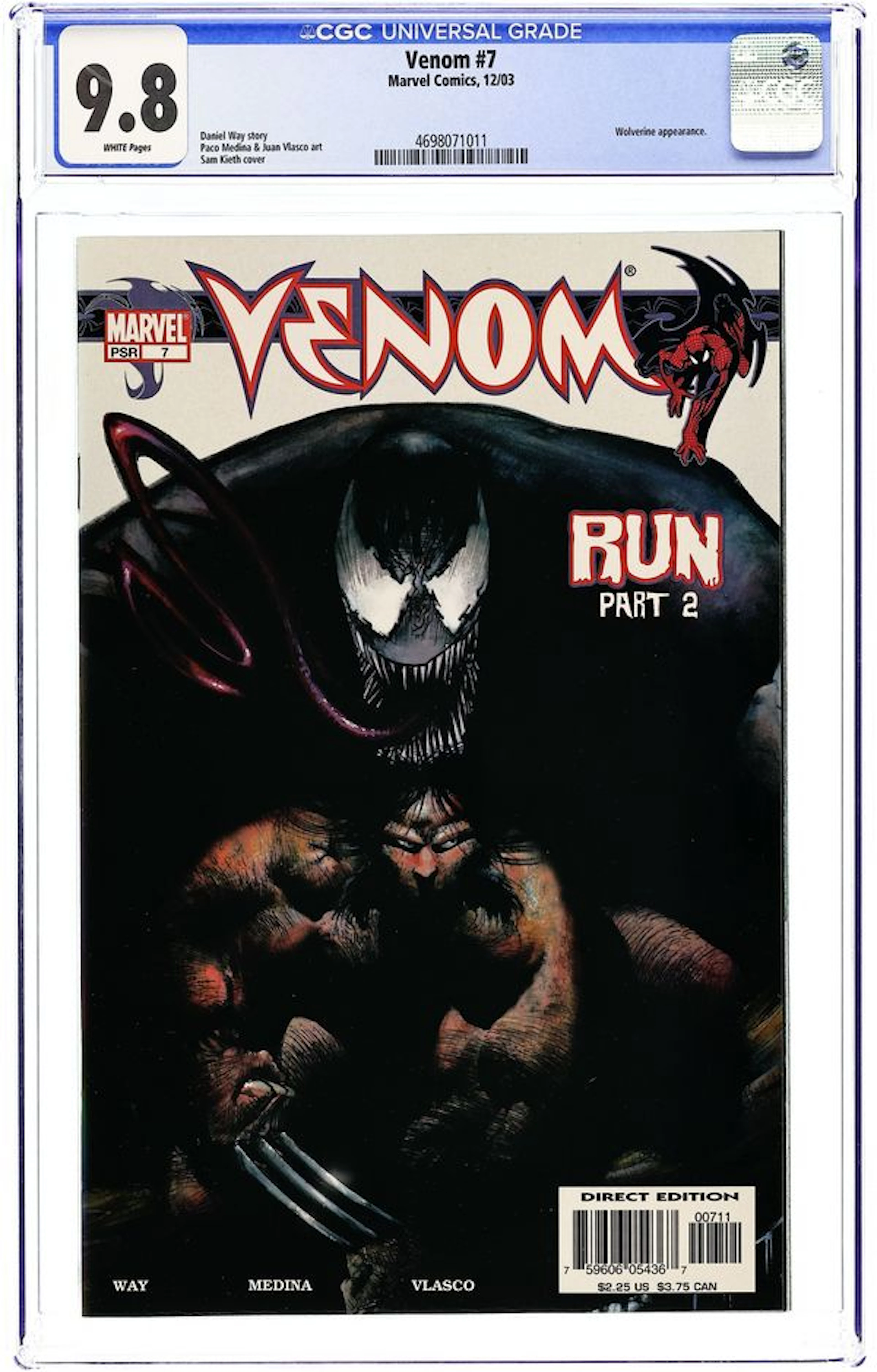 Venom (2003 Marvel) 7 CGC 9.8