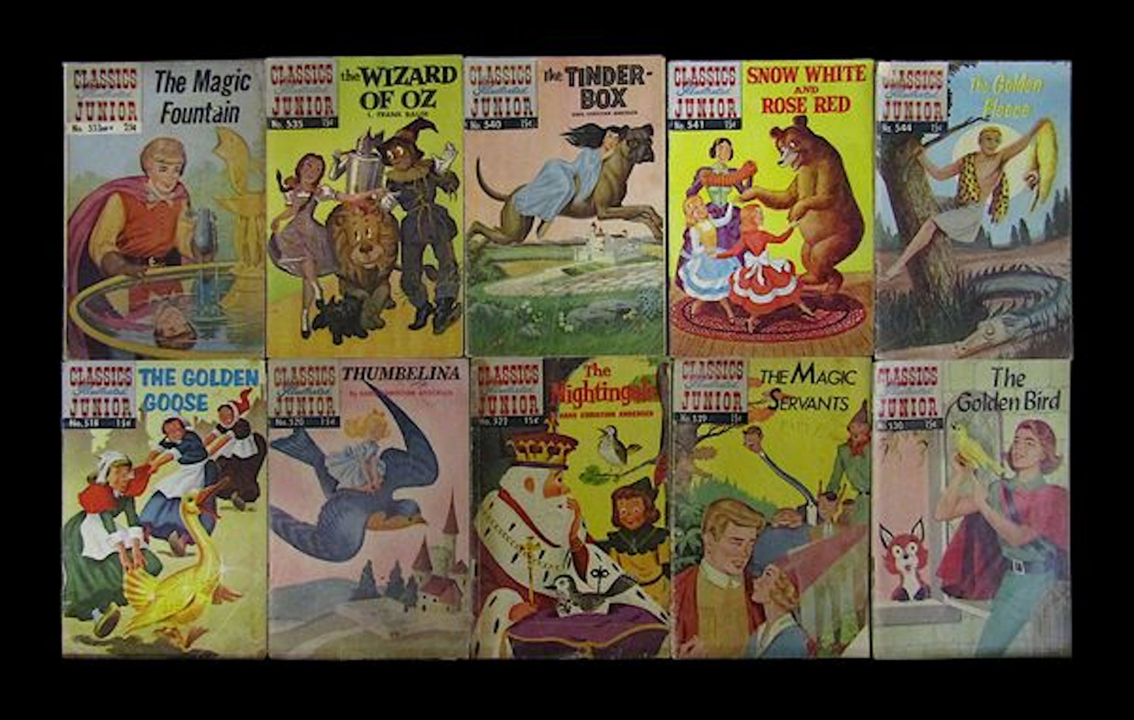 Classics Illustrated Junior Lot of 10