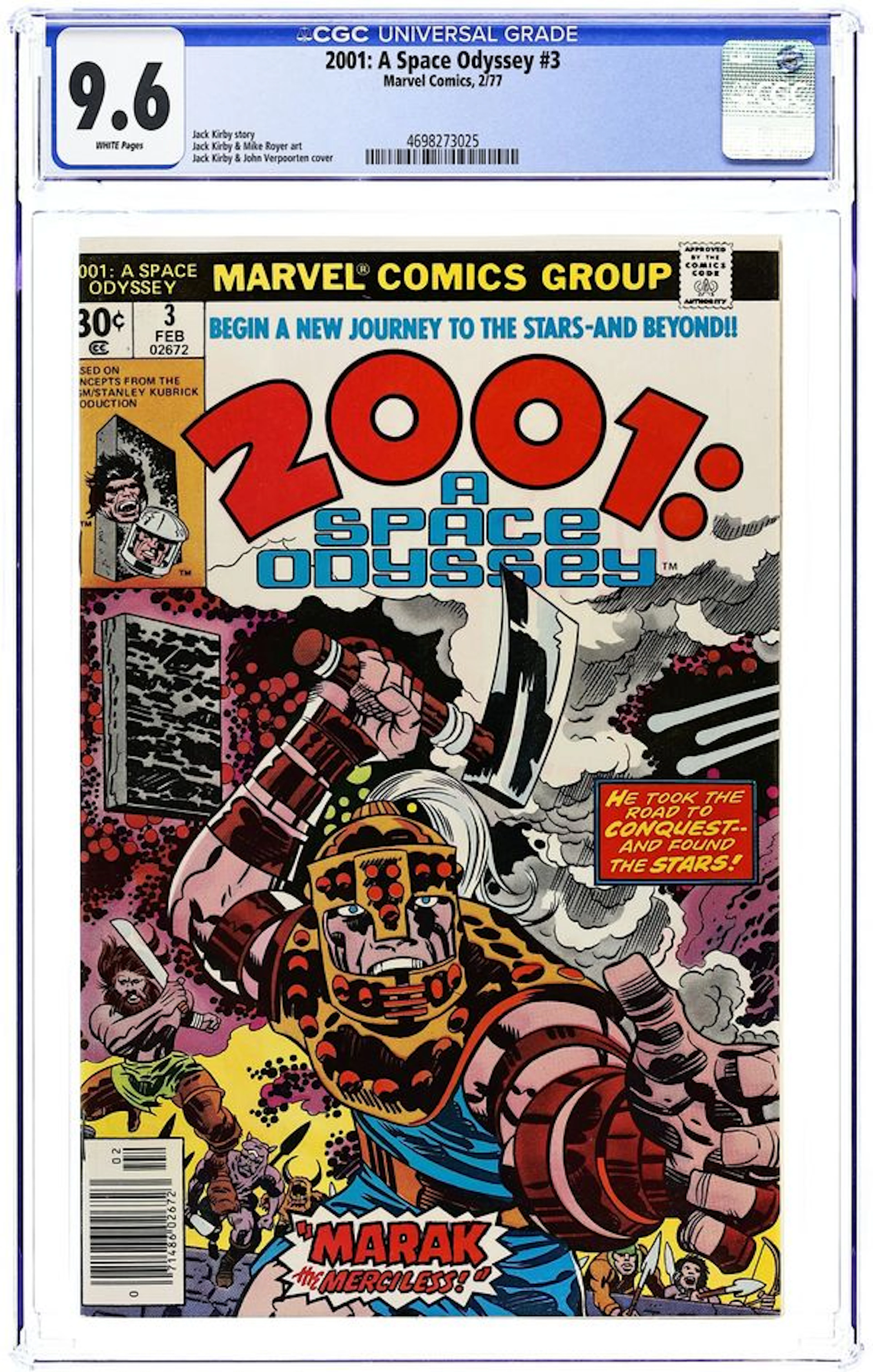 2001 A Space Odyssey (1976) 3 CGC 9.6
