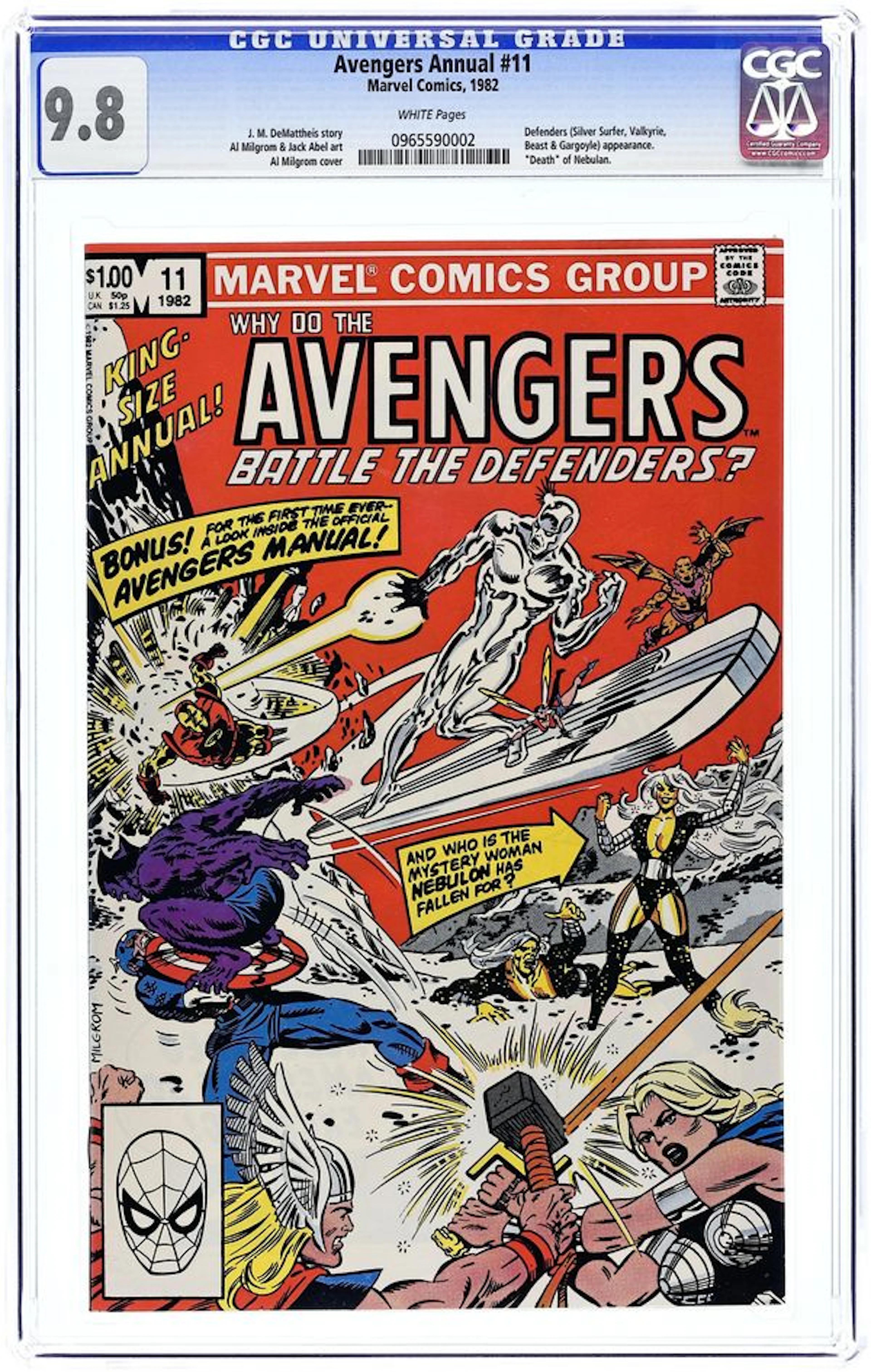 Avengers (1963 1st Series) Annual 11 CGC 9.8