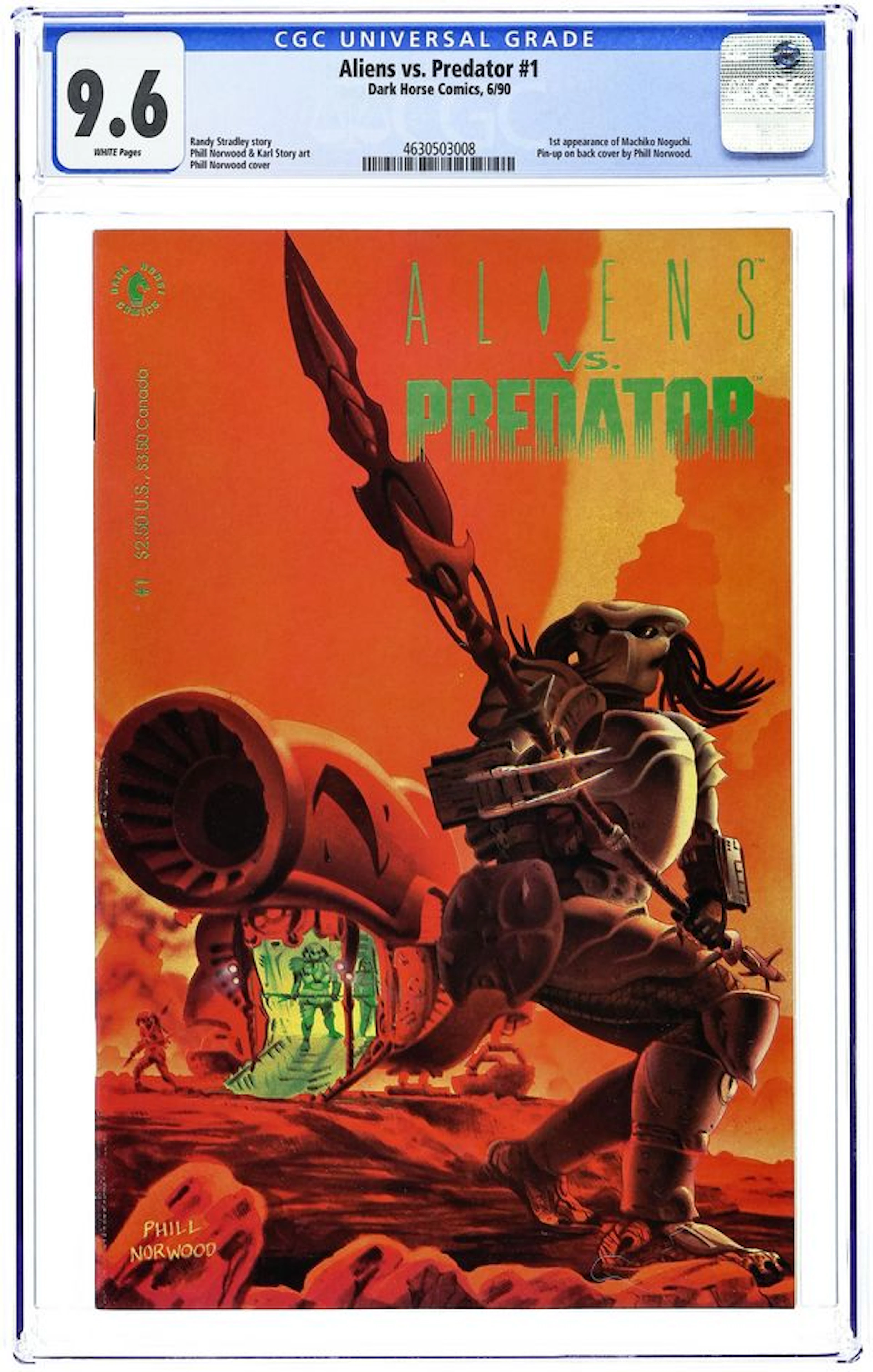 Aliens vs. Predator (1990) 1 CGC 9.6