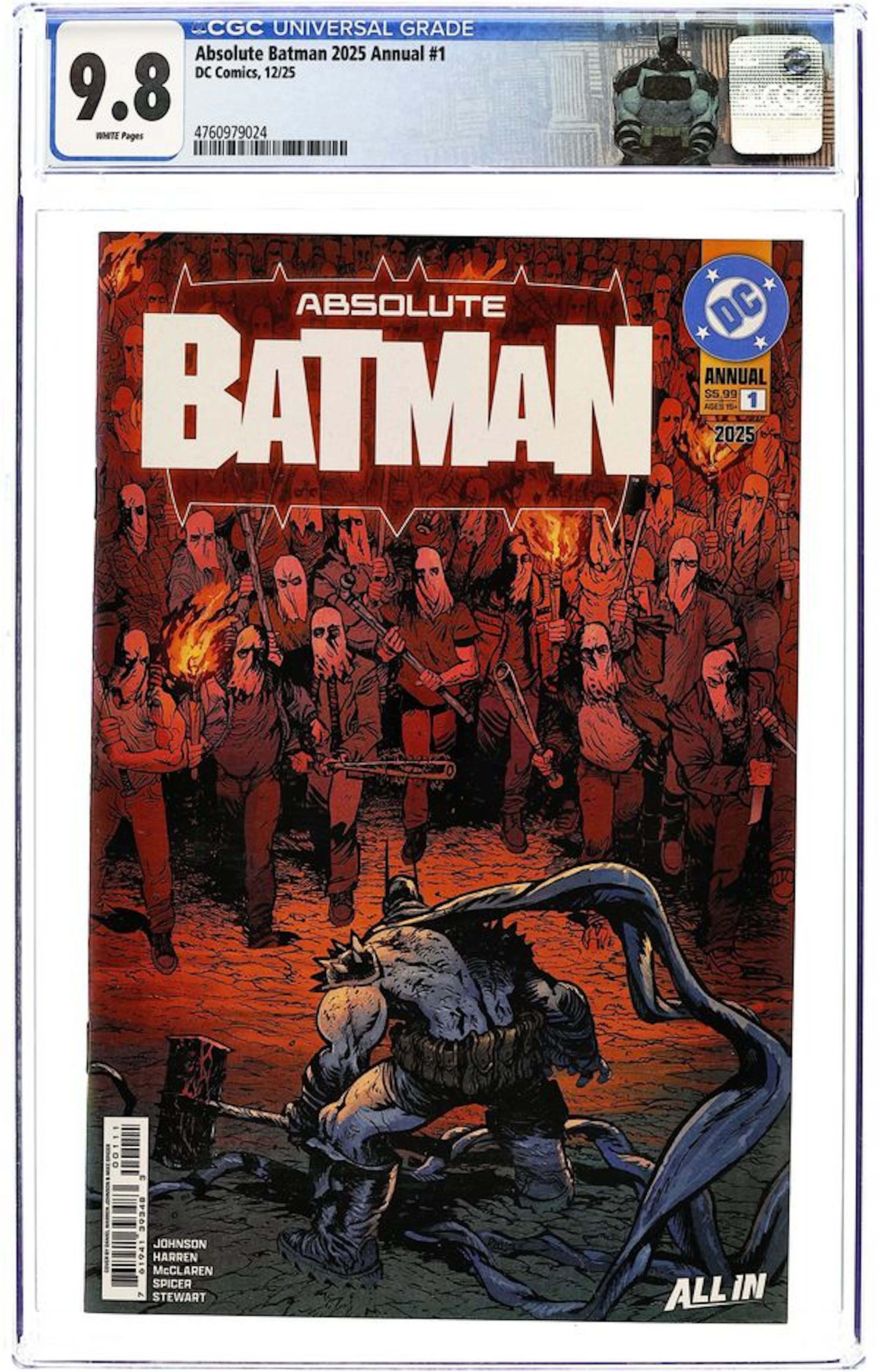 Absolute Batman (2024 DC) Annual 1A CGC 9.8