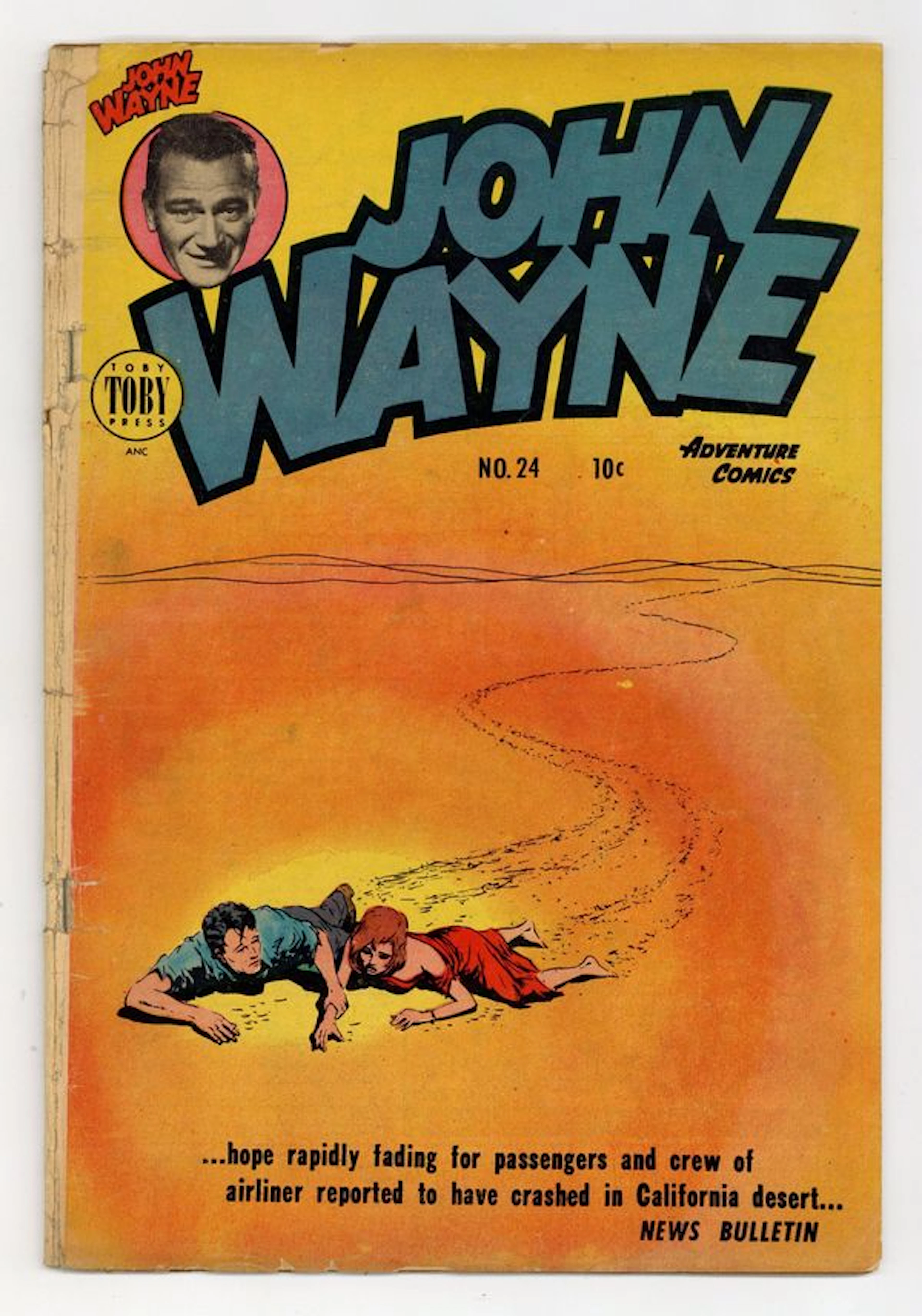 John Wayne Adventure Comics (1949-1955 Toby Press) 24 GD+ 2.5