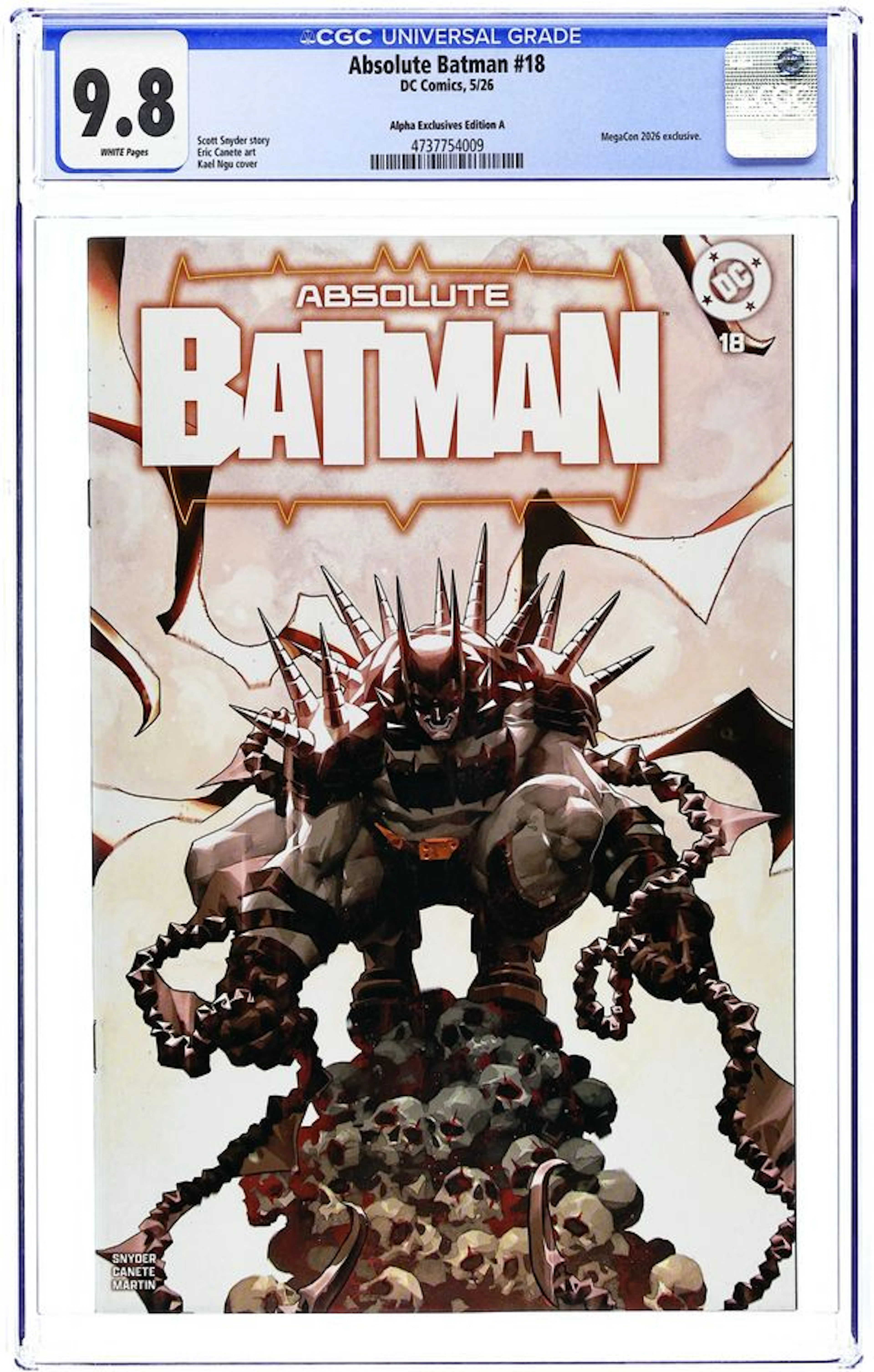 Absolute Batman (2024 DC) 18ALPHA.A CGC 9.8