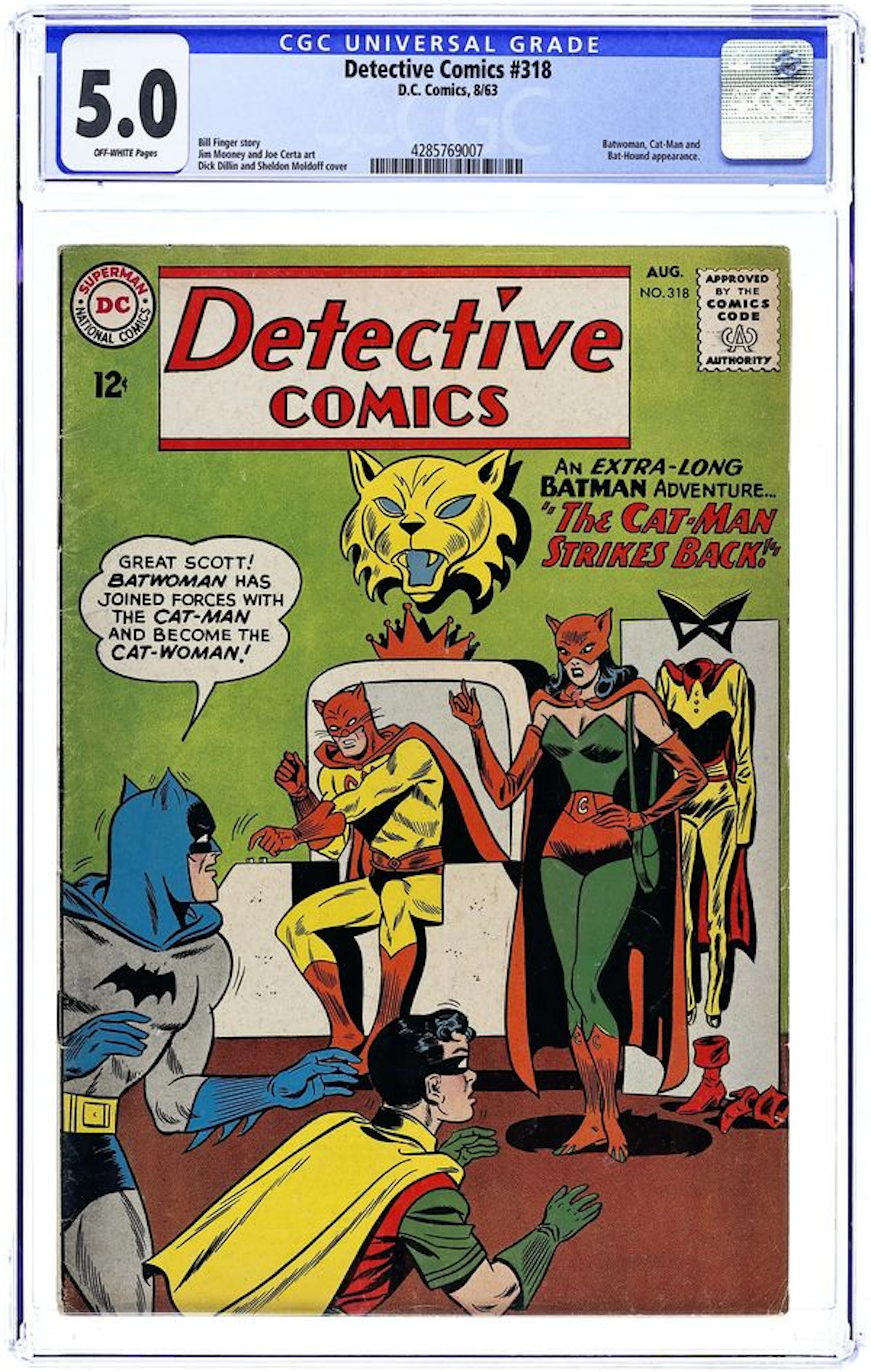 Detective Comics (1937 1st Series) 318 CGC 5.0