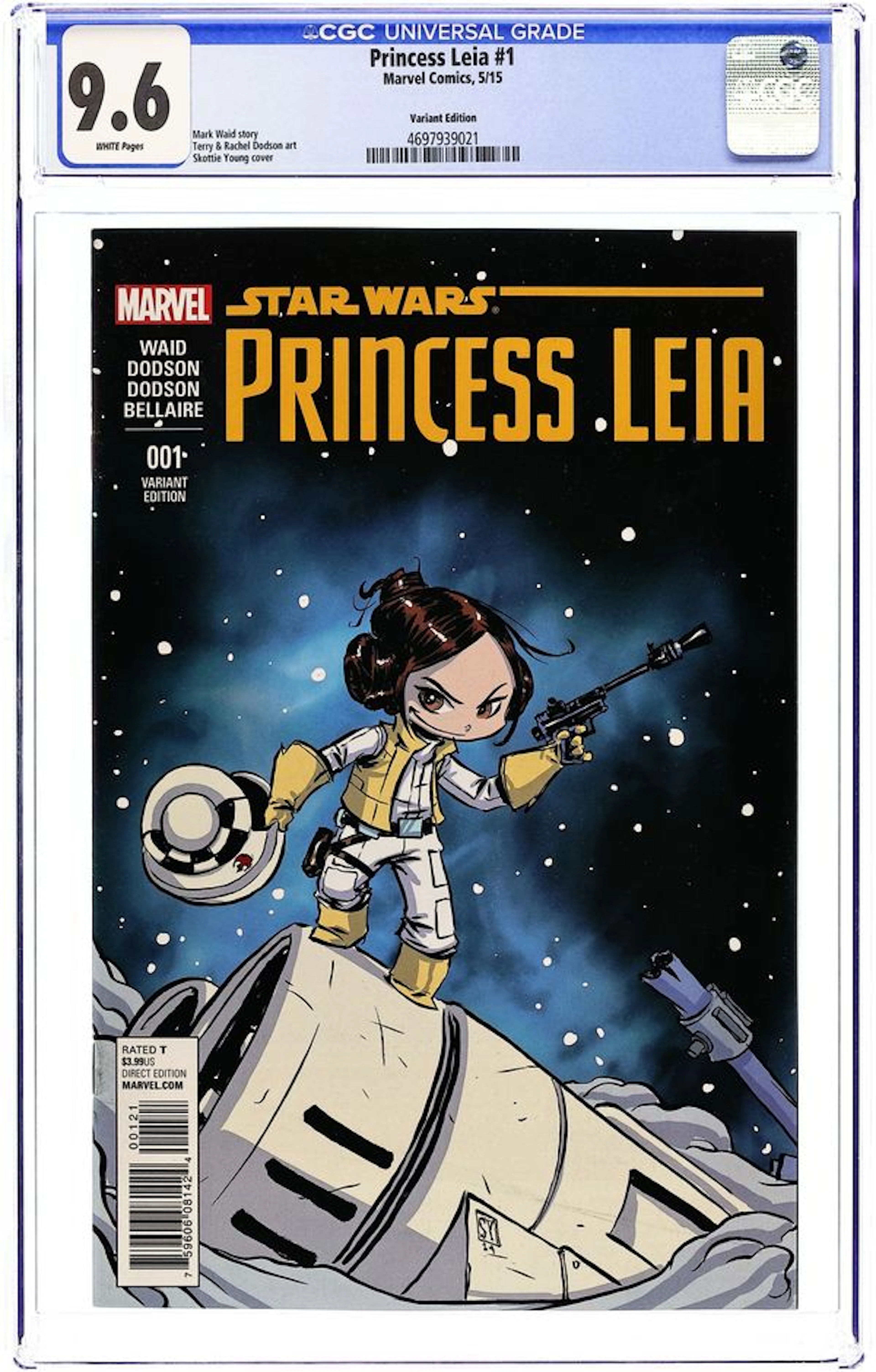 Star Wars Princess Leia (2015 Marvel) 1G CGC 9.6