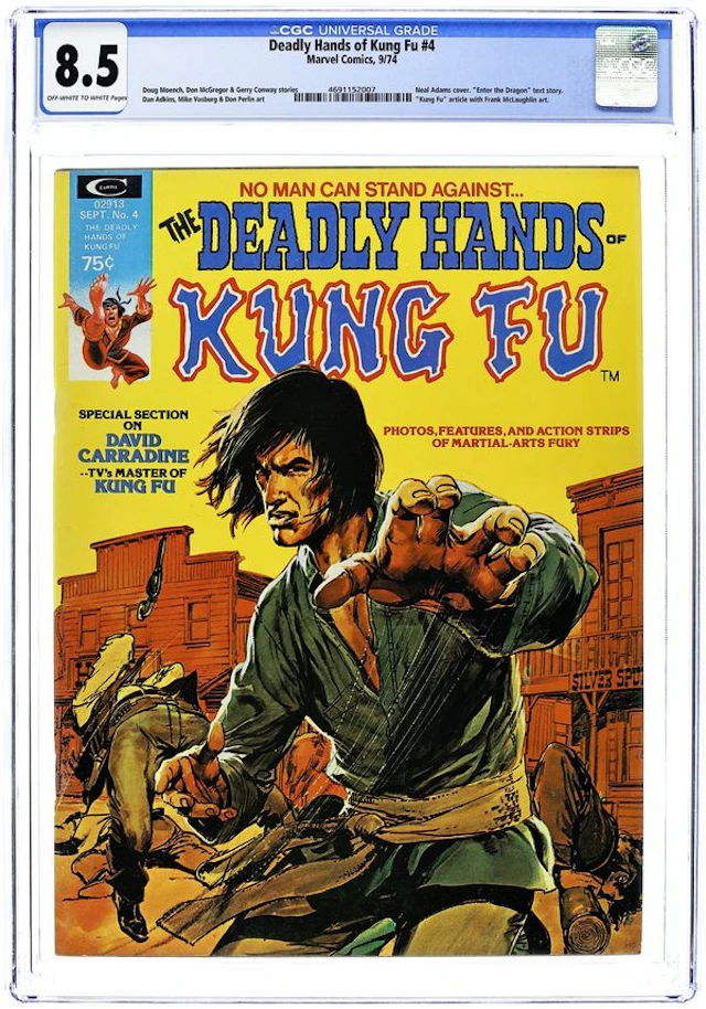 Deadly Hands of Kung Fu (1974 Magazine) 4 CGC 8.5