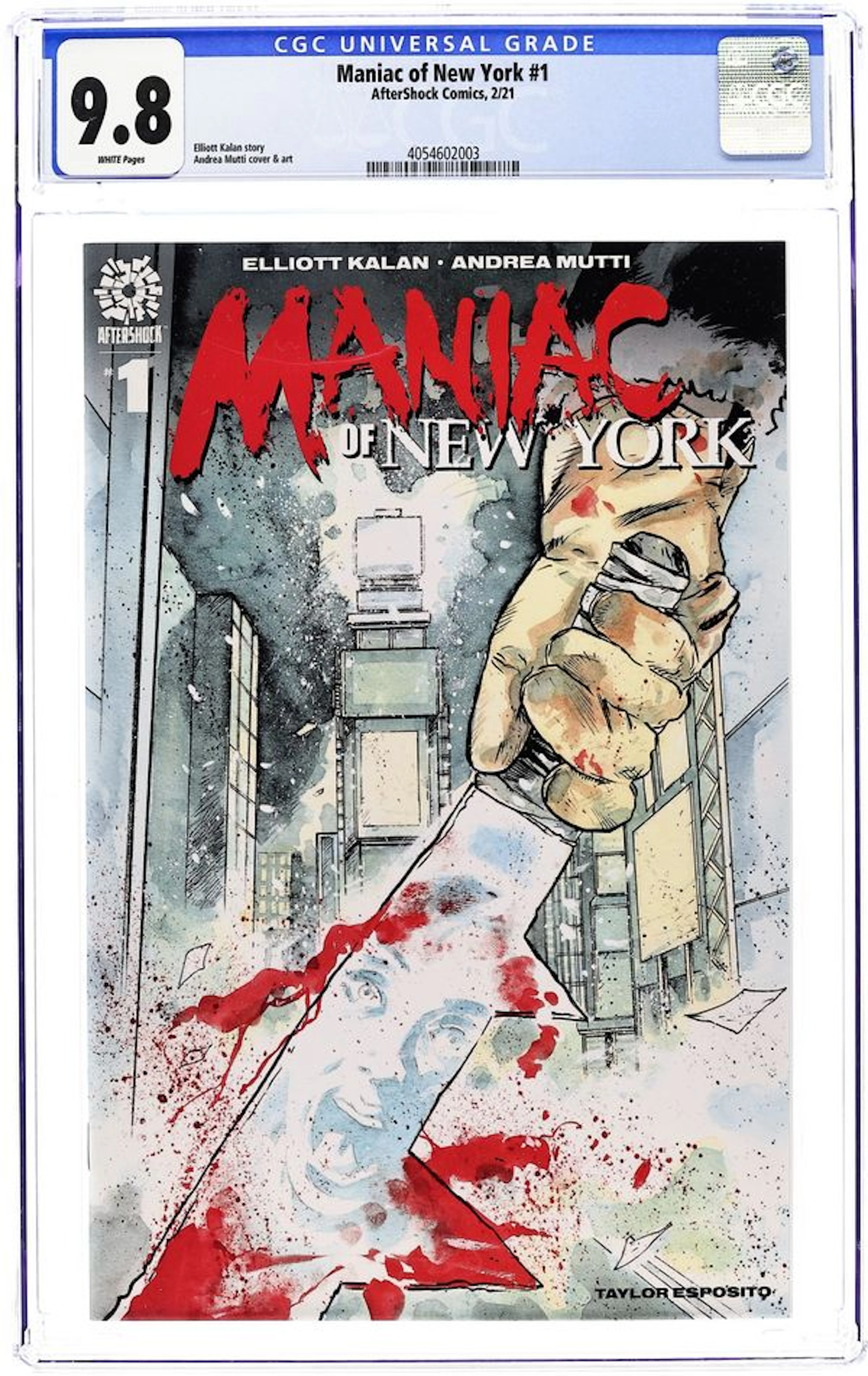 Maniac of New York (2021 Aftershock) 1A CGC 9.8