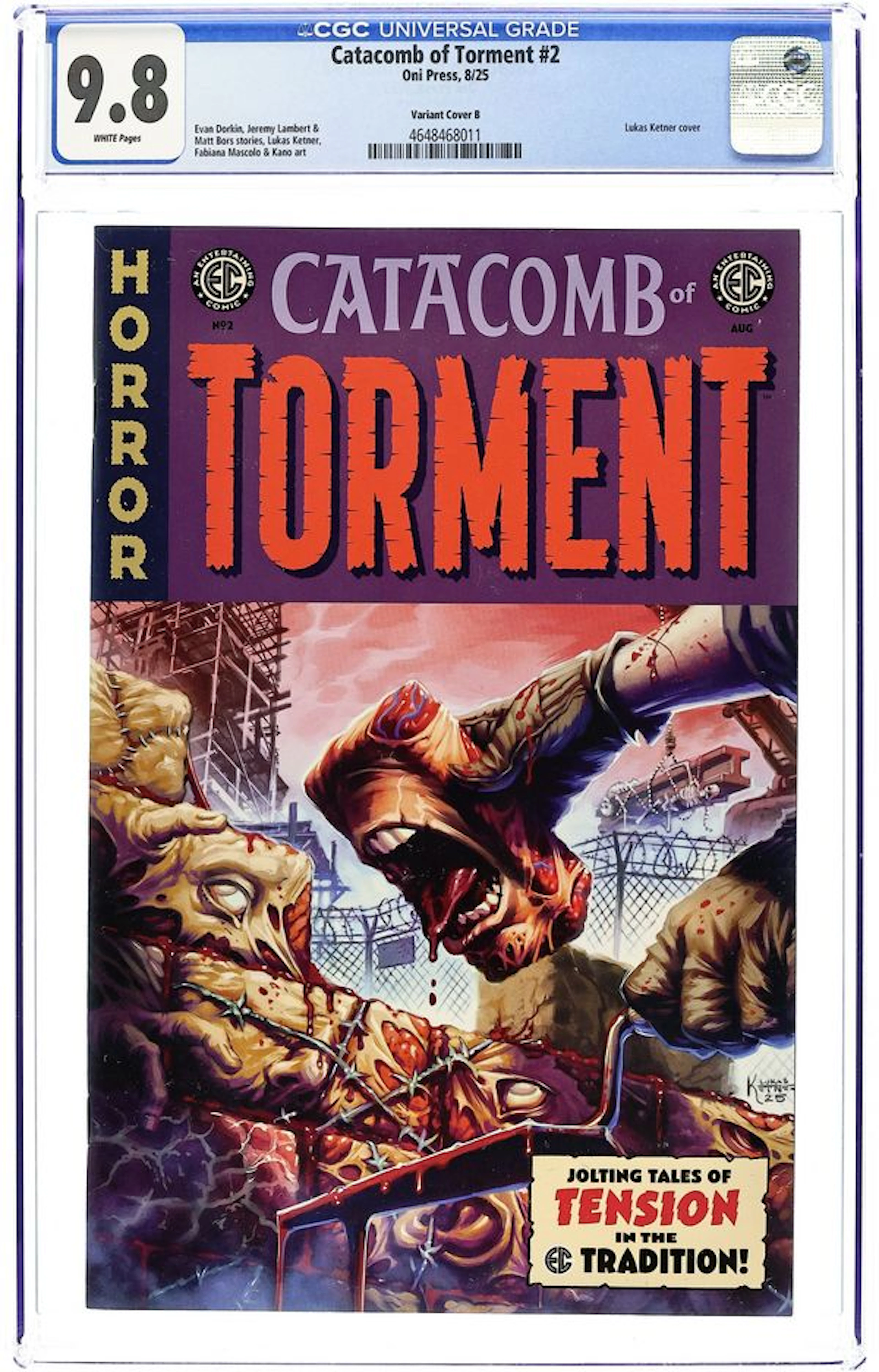 EC Catacomb of Torment (2025 Oni Press) 2B CGC 9.8